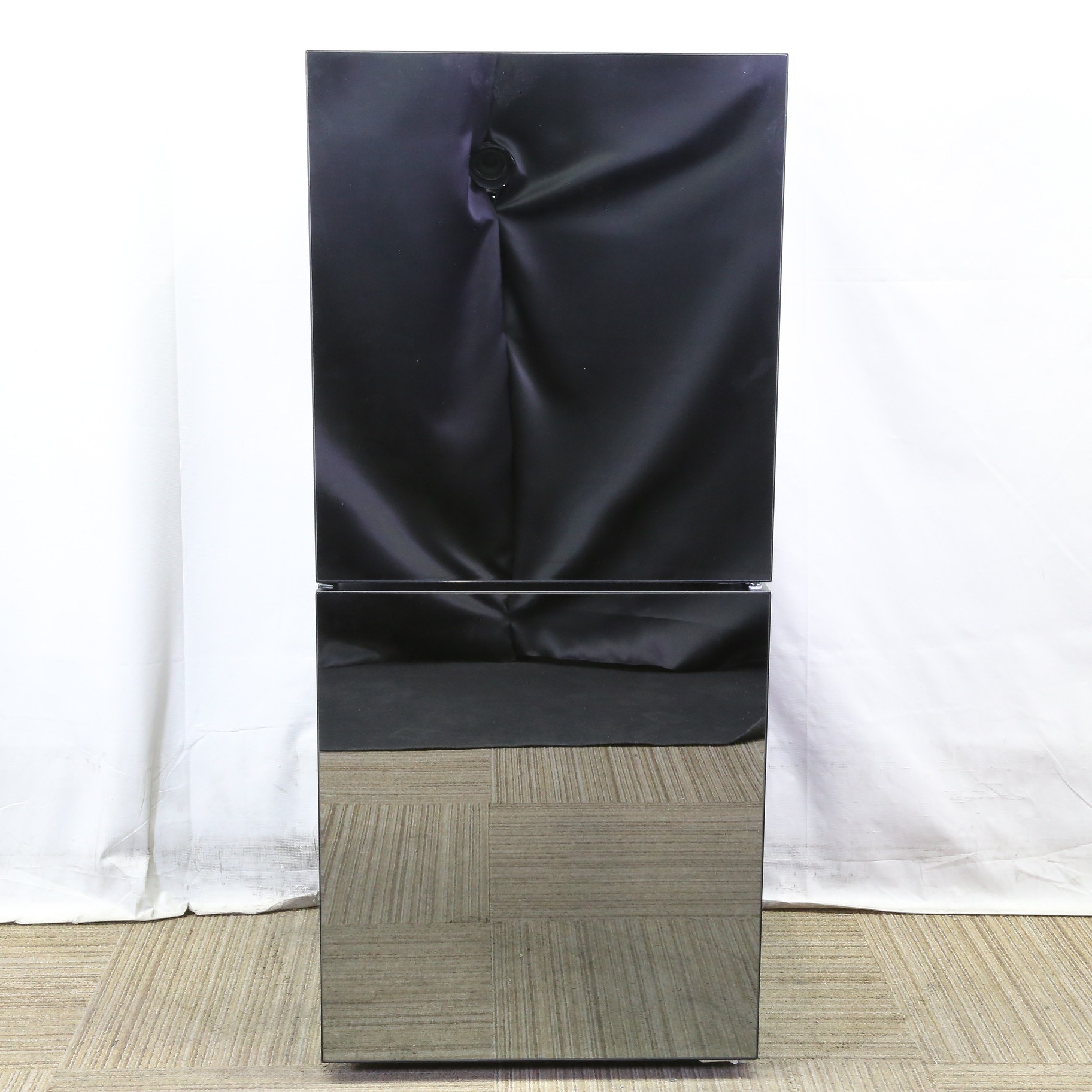 中古】〔中古品〕 冷凍冷蔵庫 HRシリーズ ブラック HR-GJ12B ［幅49.5 
