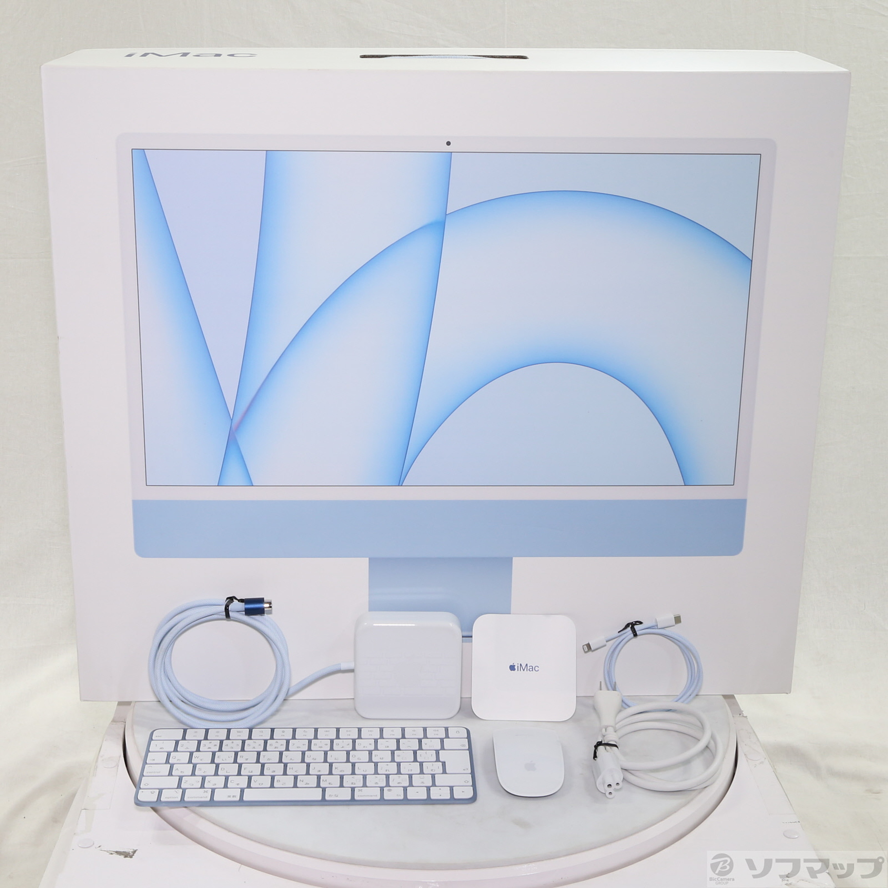 中古品〕 iMac 24-inch Mid 2021 MJV93J／A Apple M1 8コアCPU_7コア ...
