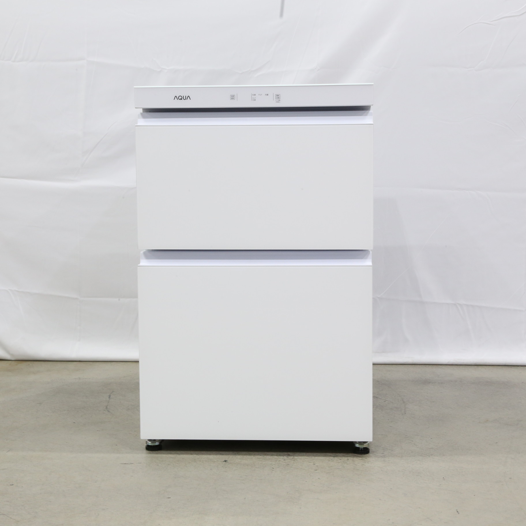AQUA 冷凍庫 COOL CABINET クリスタルホワイト AQF-GD10N(W) ［幅55.7