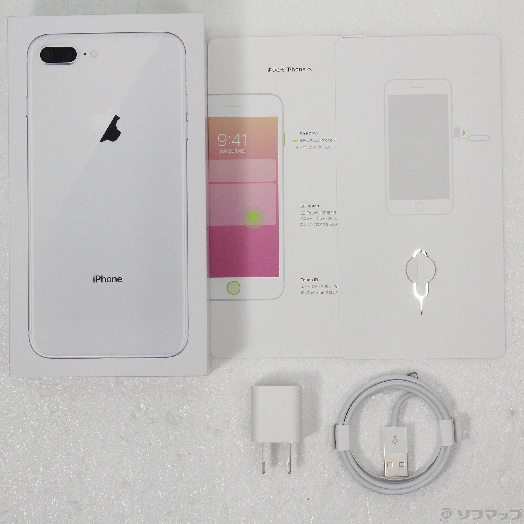 中古】iPhone8 Plus 64GB シルバー MQ9L2J／A SIMフリー