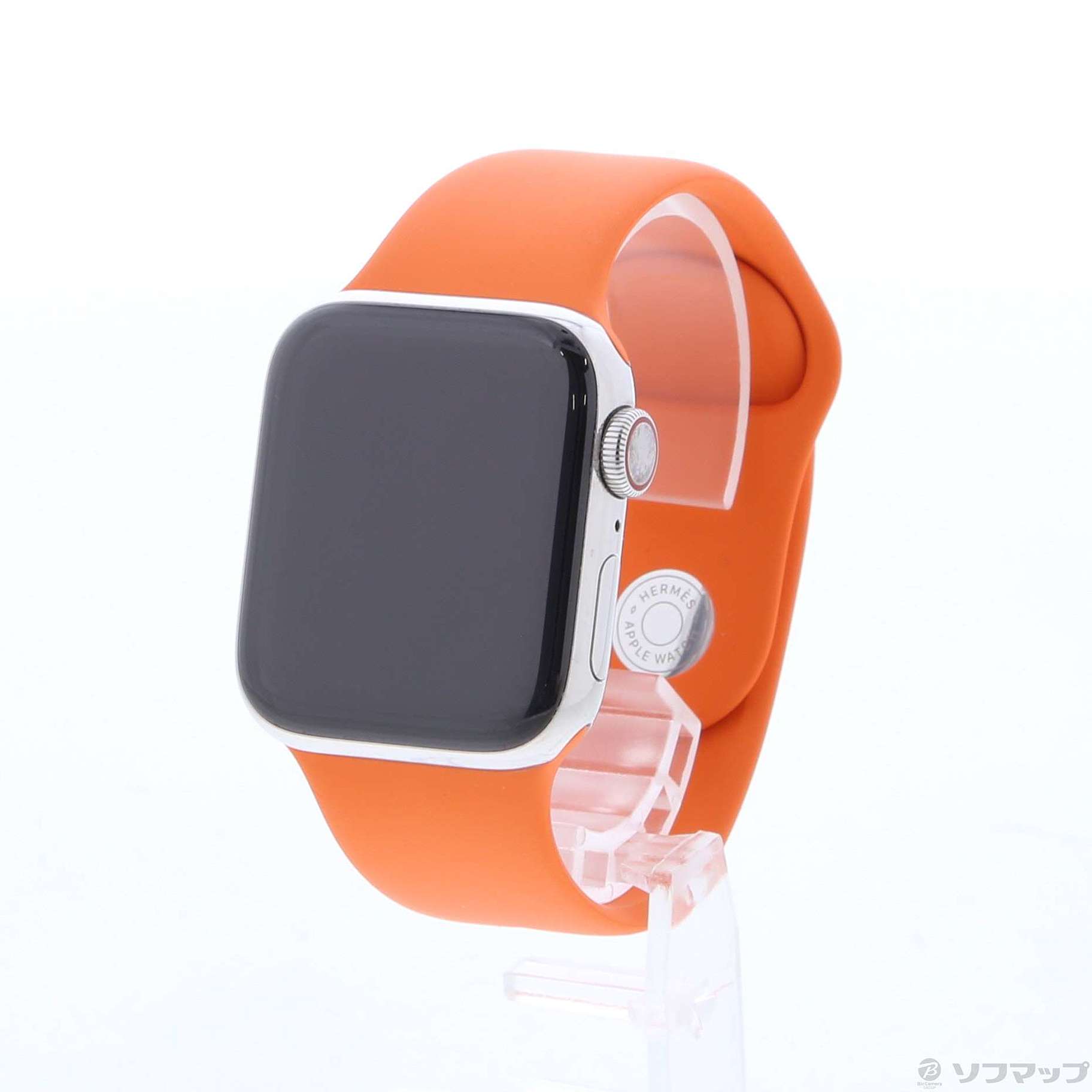 1483 Apple Watch エルメス オレンジスポーツバンド シリコン 時計
