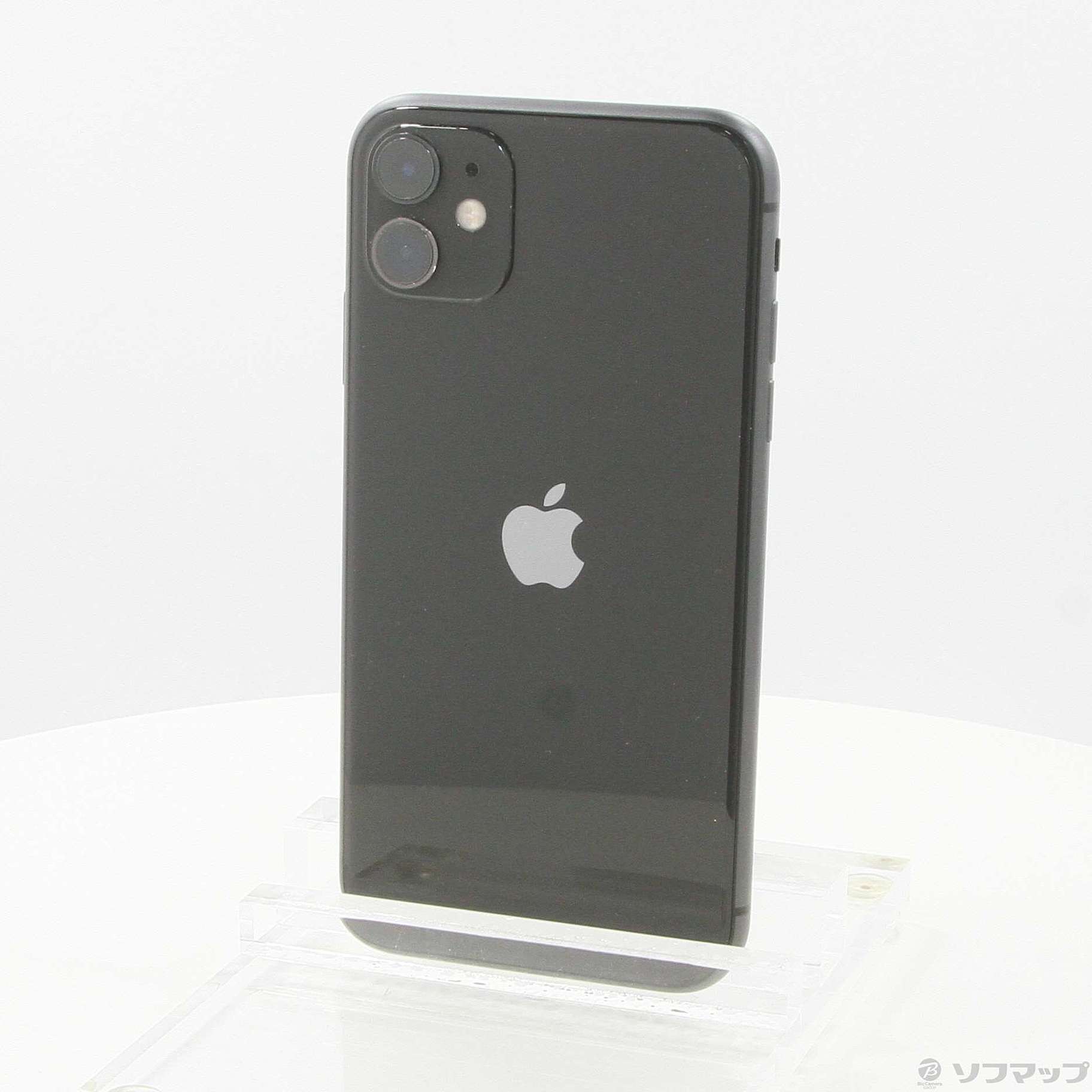 (中古)Apple iPhone11 128GB ブラック MWM02J/A SIMフリー(297-ud)