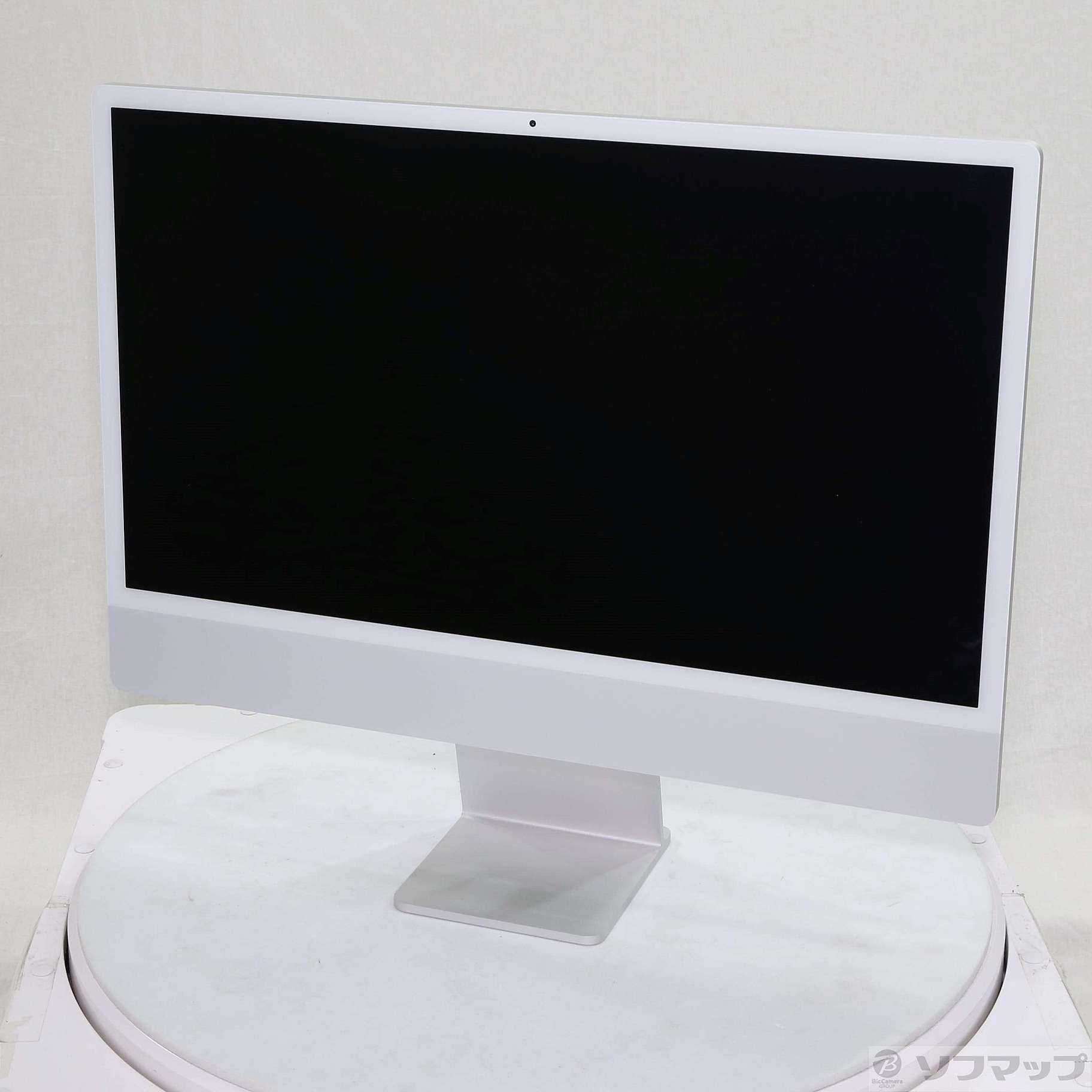 〔中古品〕 iMac 24-inch Mid 2021 MGTF3J／A Apple M1 8コアCPU_7コアGPU 8GB SSD256GB  シルバー 〔13.6 Ventura〕