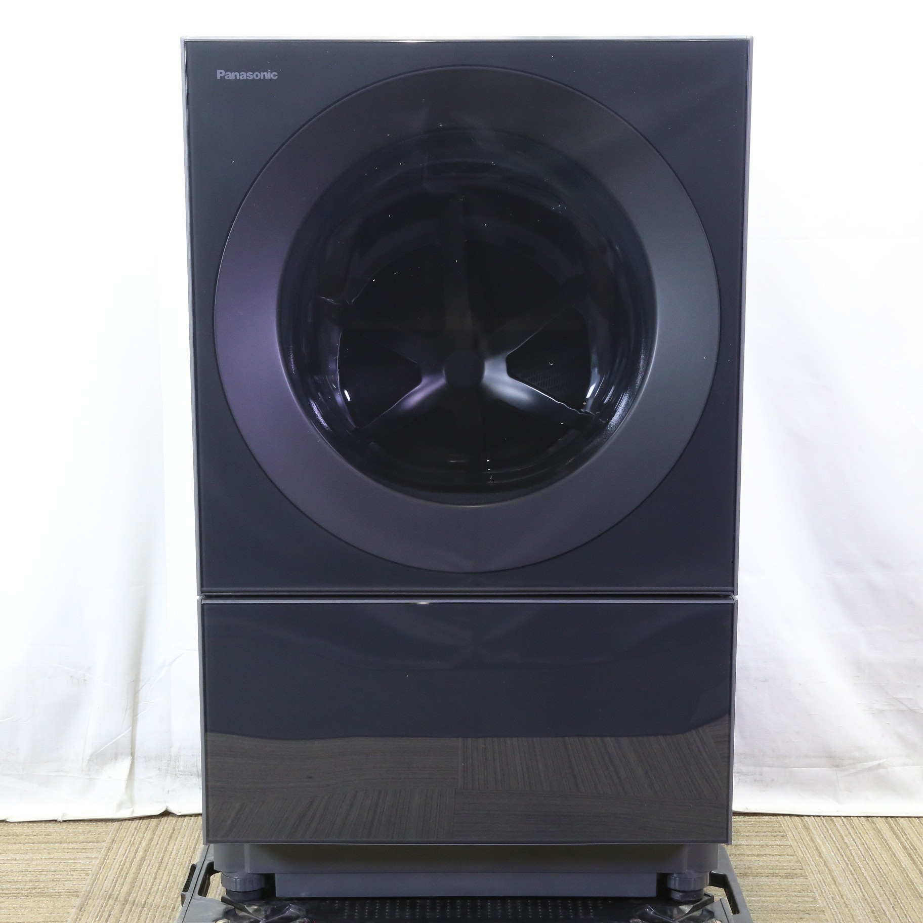 〔中古品〕 ドラム式洗濯乾燥機 Cuble（キューブル） スモーキーブラック NA-VG2800L-K ［洗濯10.0kg ／乾燥5.0kg  ／ヒーター乾燥(排気タイプ) ／左開き］
