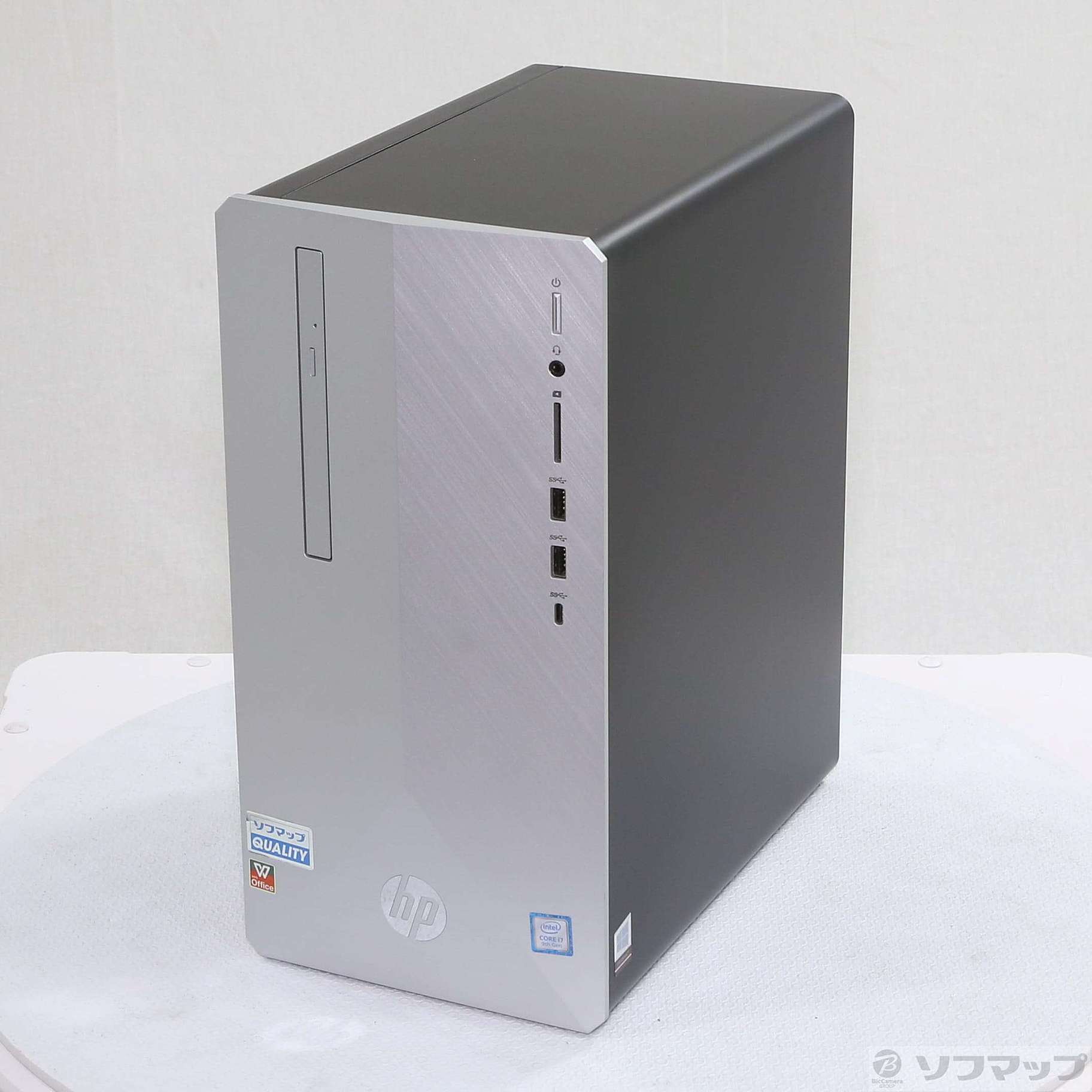 HP Pavilion Desktop 595-p0105jp 6DW32AA-AASO ブラッシュドシルバー