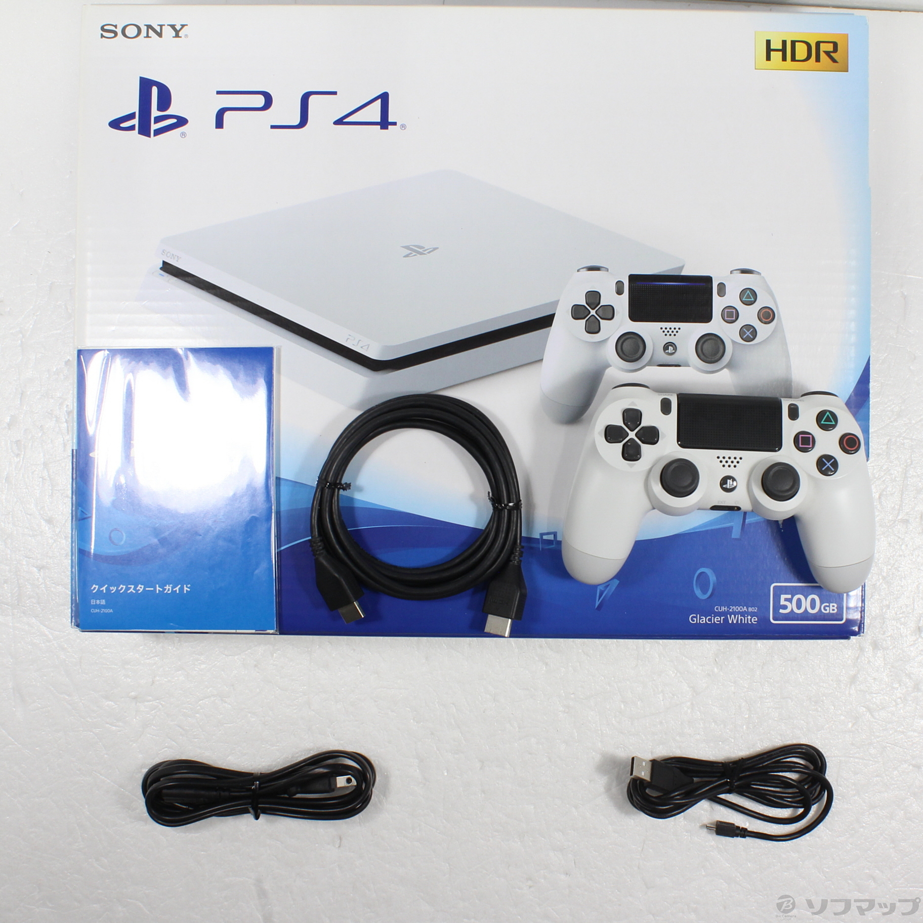 中古品〕 PlayStation 4 グレイシャー・ホワイト 500GB｜の通販は 