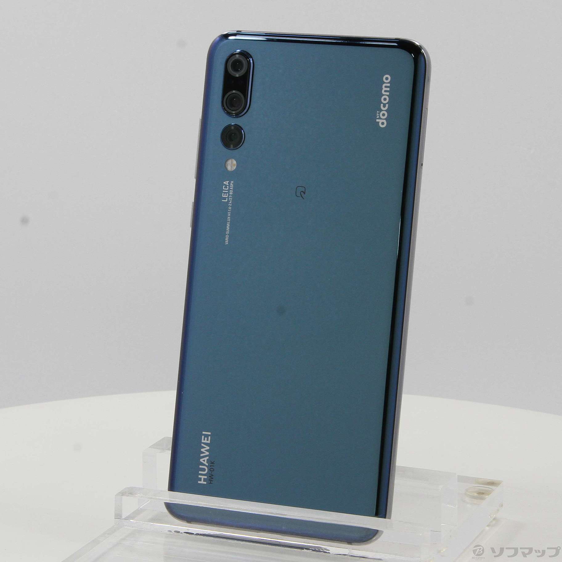 中古】HUAWEI P20 Pro 128GB ミッドナイトブルー HW-01K docomoロック  