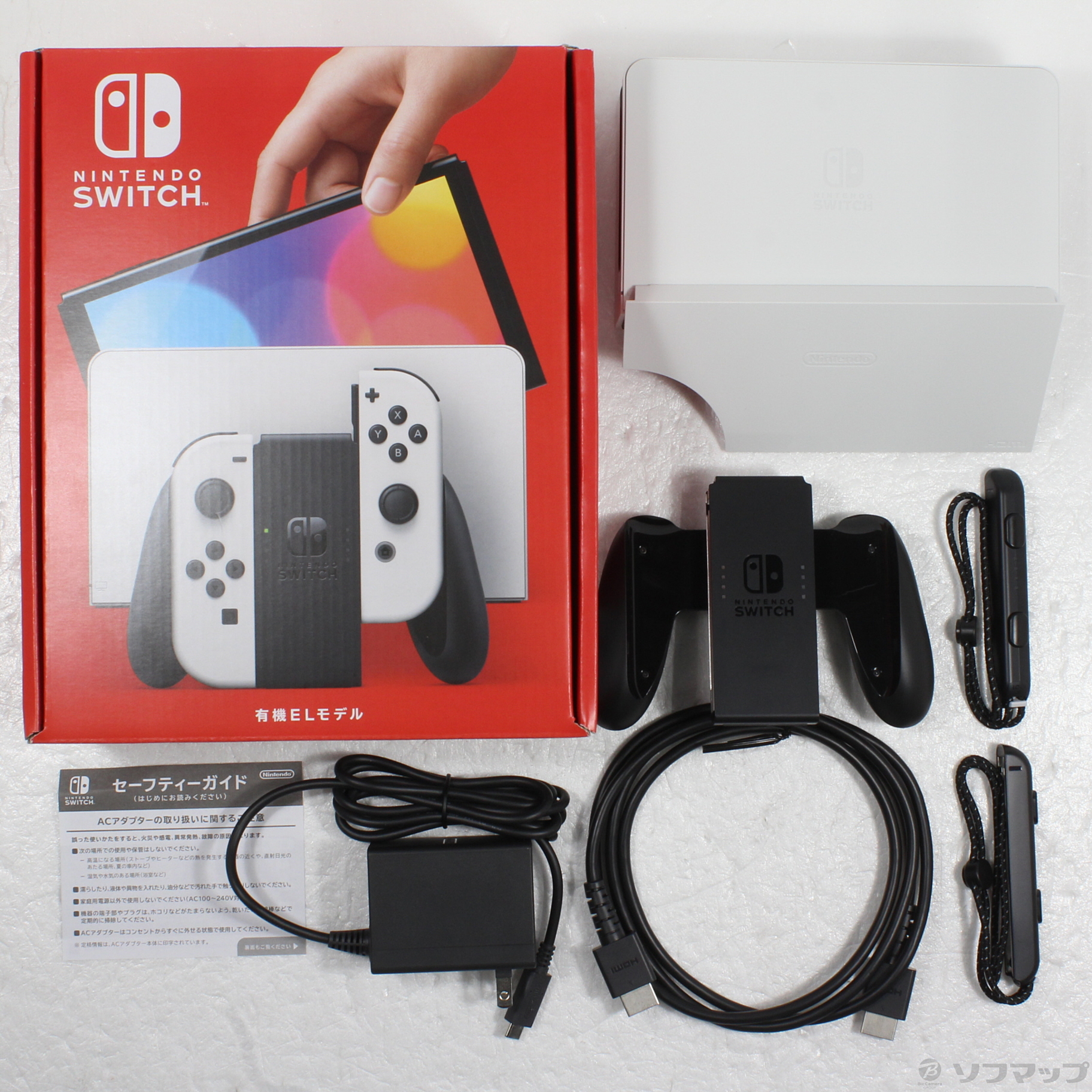 中古品〕 Nintendo Switch 有機ELモデル Joy-Con(L)／(R) ホワイト｜の