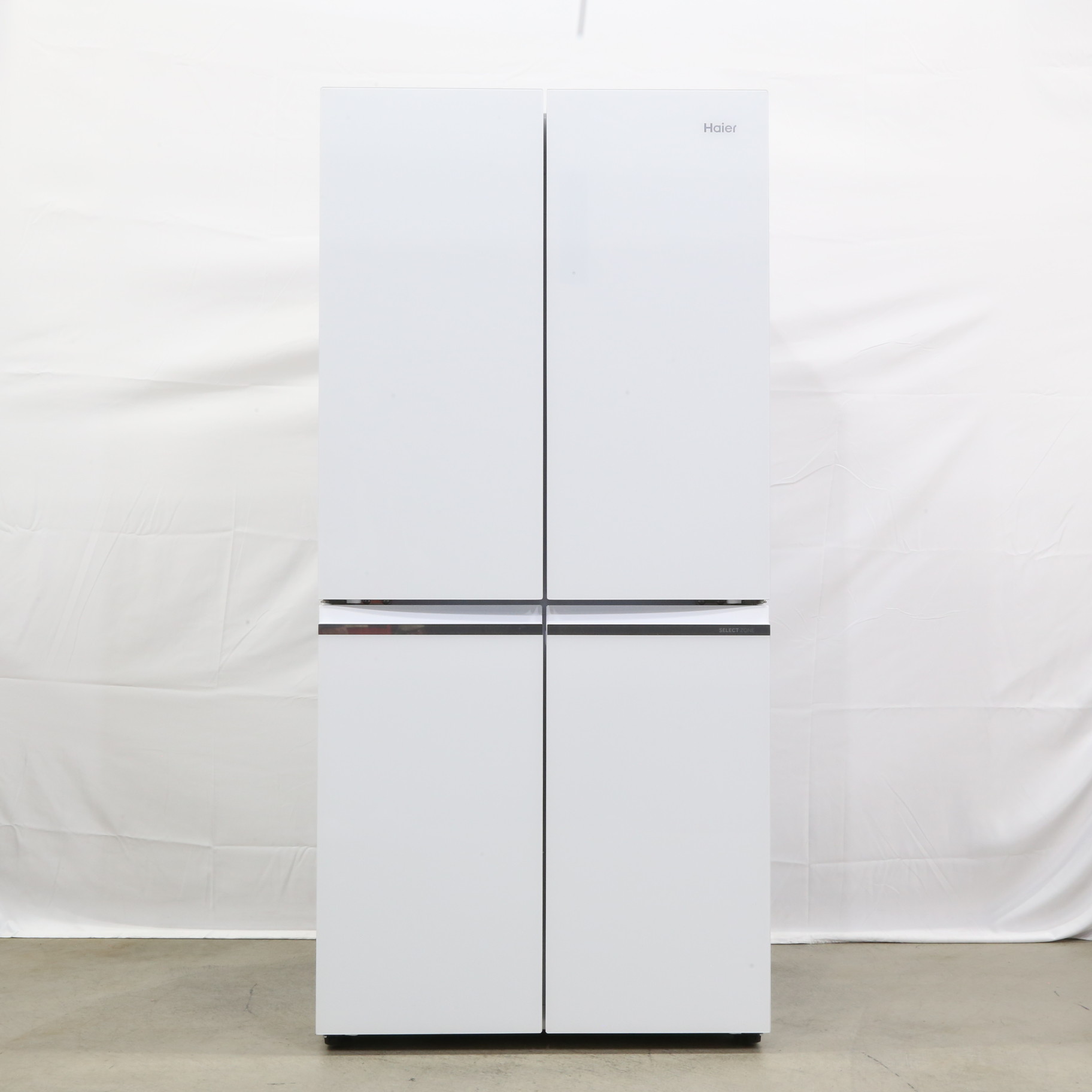 〔展示品〕 フレンチドア冷蔵庫 大容量冷凍庫 クリスタルホワイト JR-GX47A(W) ［幅83cm ／470L ／4ドア ／観音開きタイプ  ／2023年］
