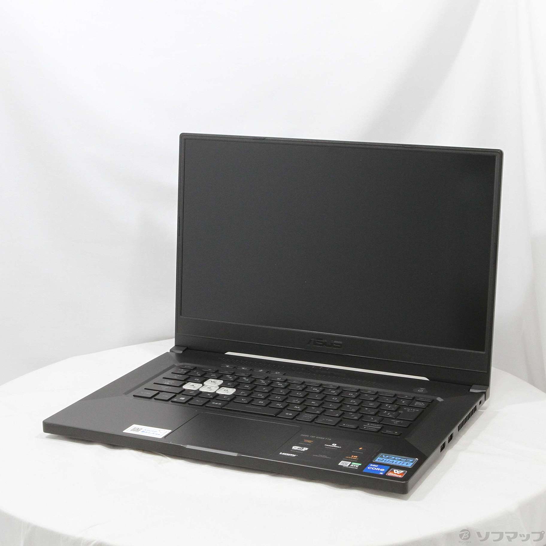 〔中古品〕 ASUS TUF Dash F15 FX516PM FX516PM-I5R3060GBKS エクリプスグレー ［Core i5  11300H (3.1GHz)／16GB／SSD512GB／GeForce RTX 3060(6GB)／15.6インチワイド］