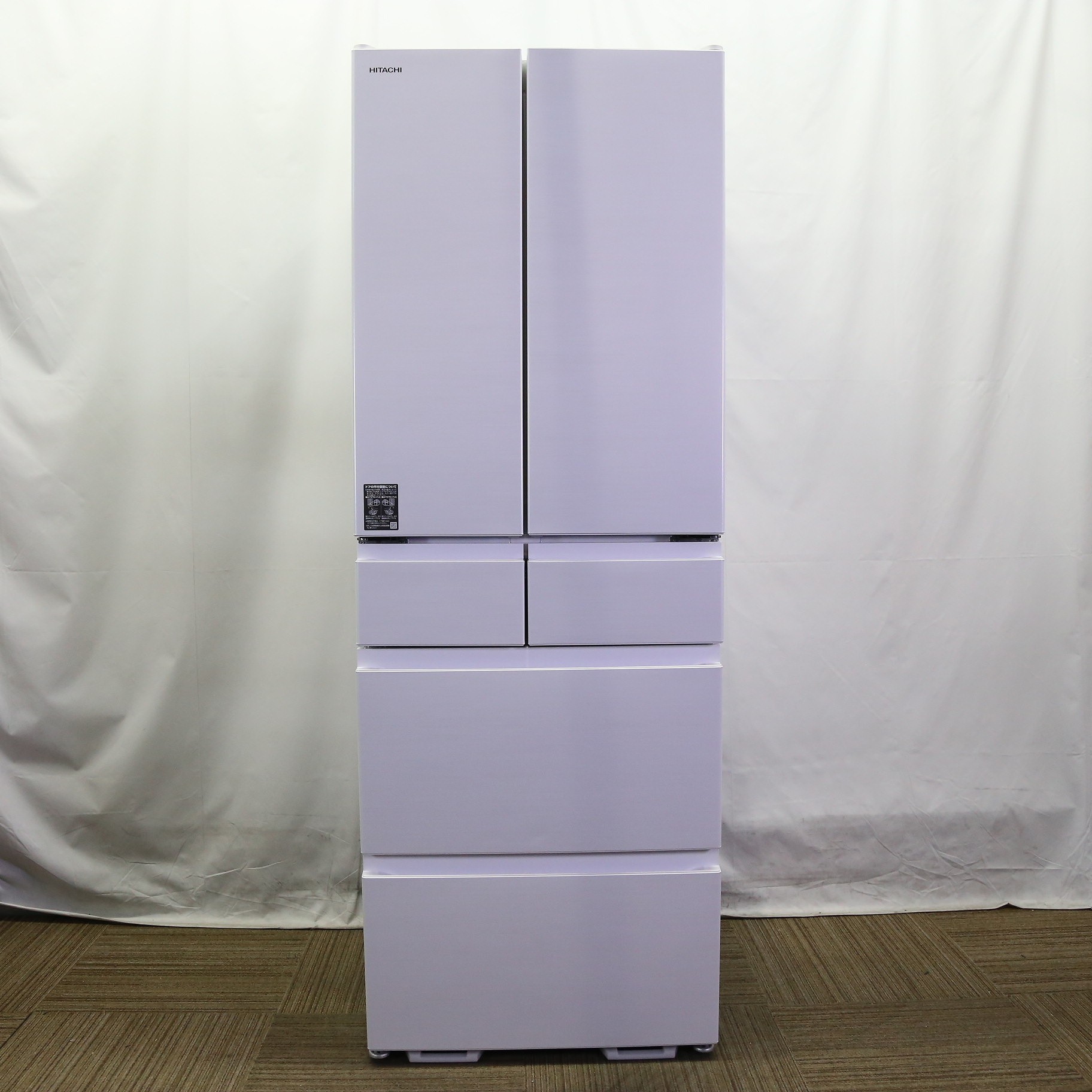 日立 HITACHI 冷蔵庫 R-HWC54T 540L 6ドア ピュアホワイト 日立 HITACHI 冷蔵庫 R-HWC54T 540L 6ドア ピュアホワイト