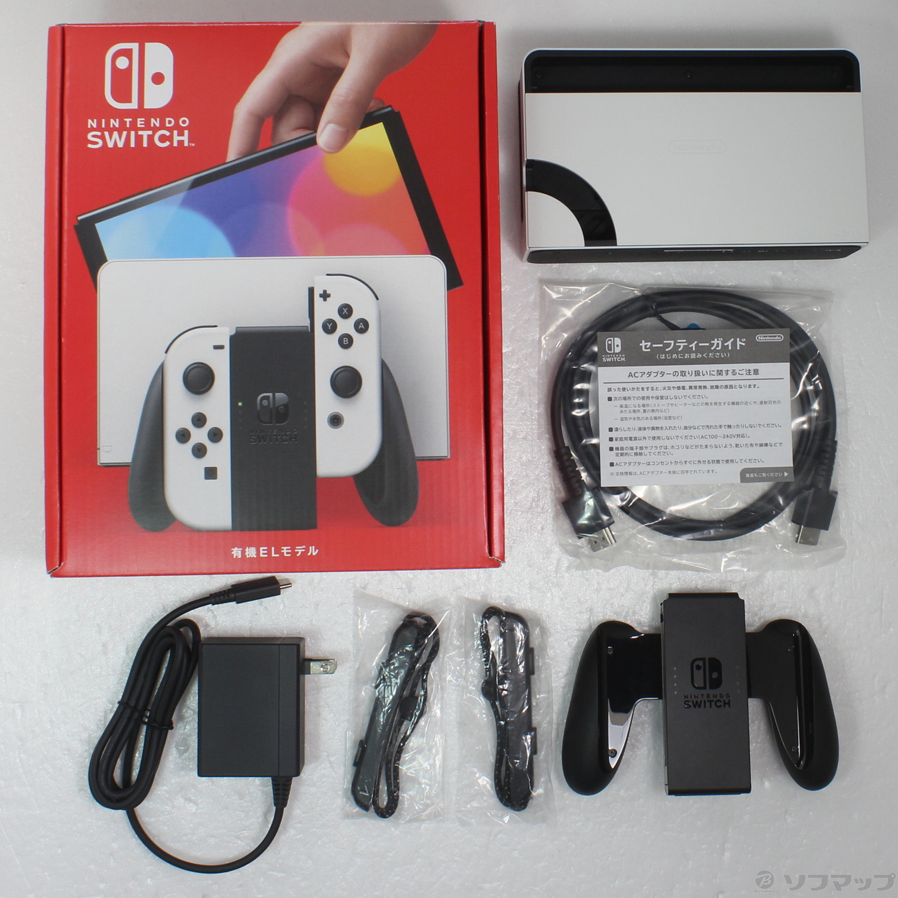 〔中古品〕 Nintendo Switch 有機ELモデル Joy-Con(L)／(R) ホワイト