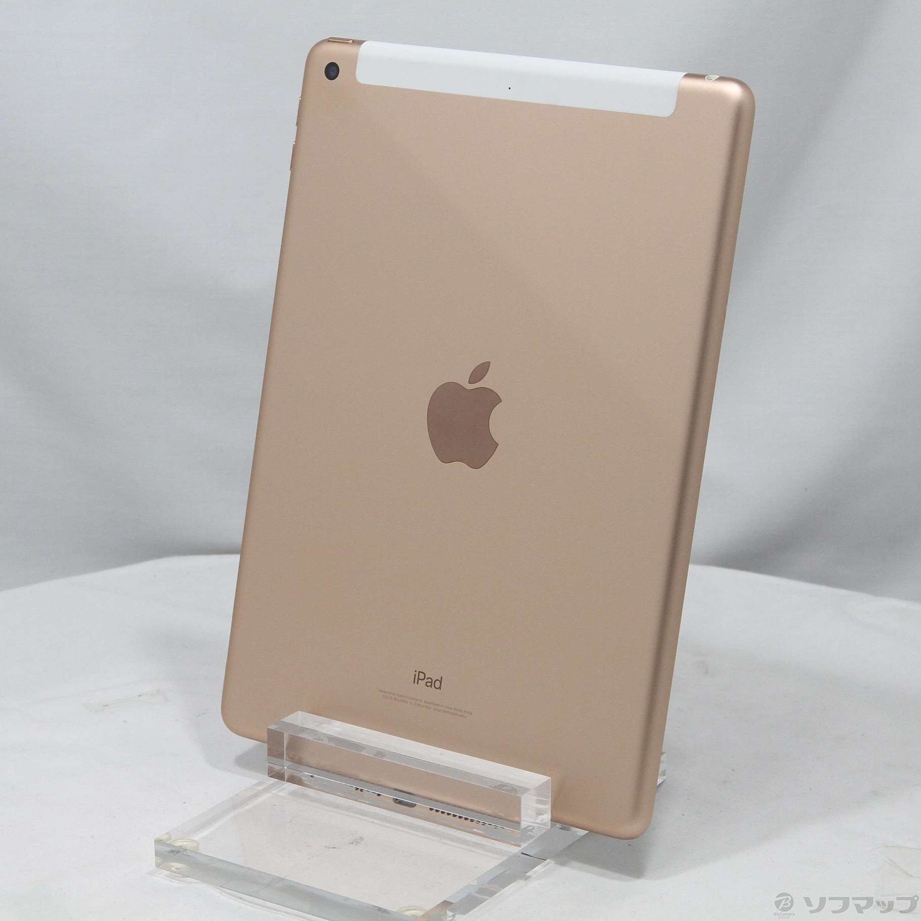 中古品〕 iPad 第6世代 32GB ゴールド MRM02J／A auロック解除SIM ...