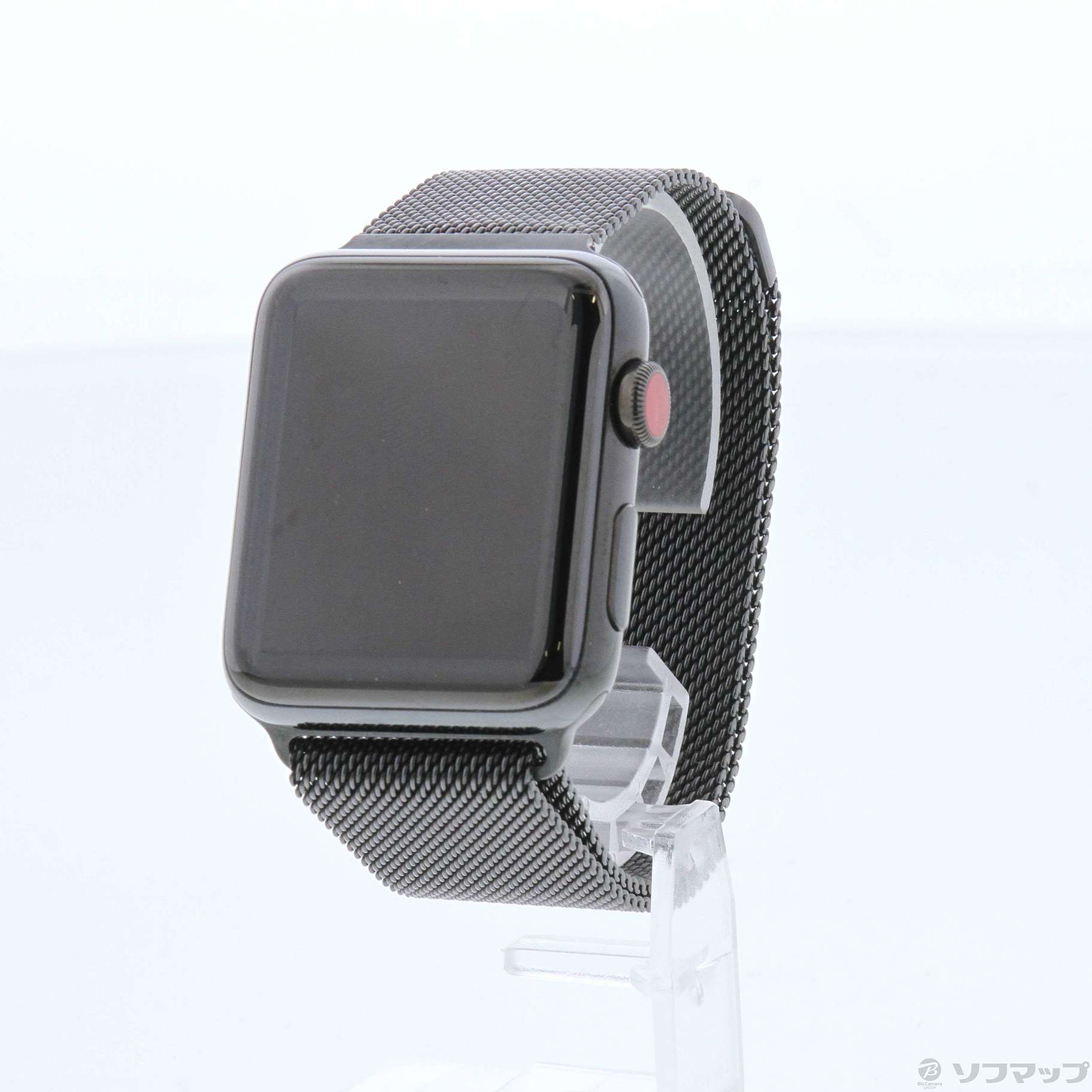 Apple Watch Series 3 GPS + Cellular 42mm スペースブラックステンレススチールケース  スペースブラックミラネーゼループ