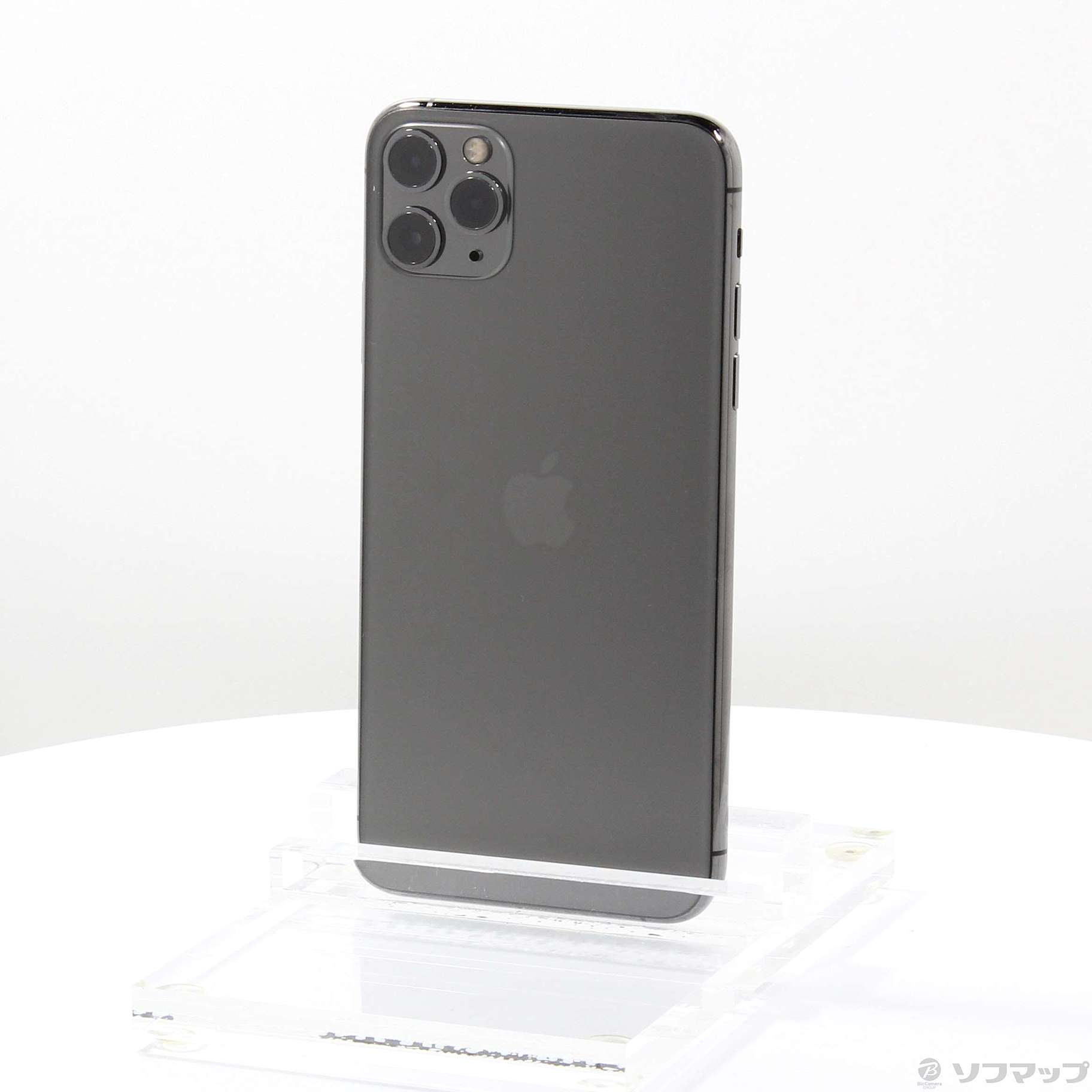 (中古)Apple iPhone11 Pro Max 256GB スペースグレイ MWHJ2J/A SIMフリー(258-ud)