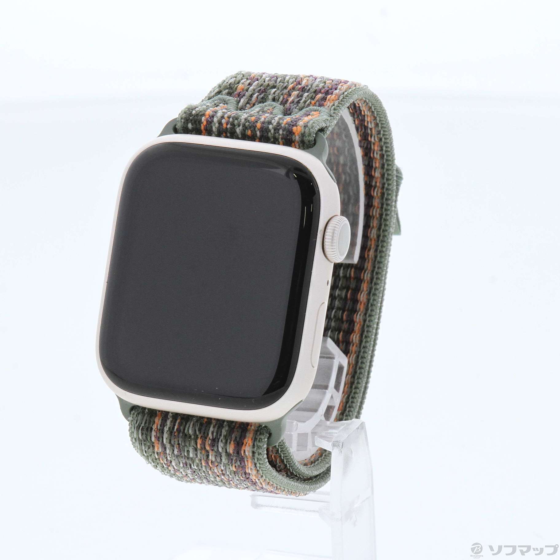 Apple Watch Series 9 GPS 45mm スターライトアルミニウムケース セコイア／オレンジNikeスポーツループ