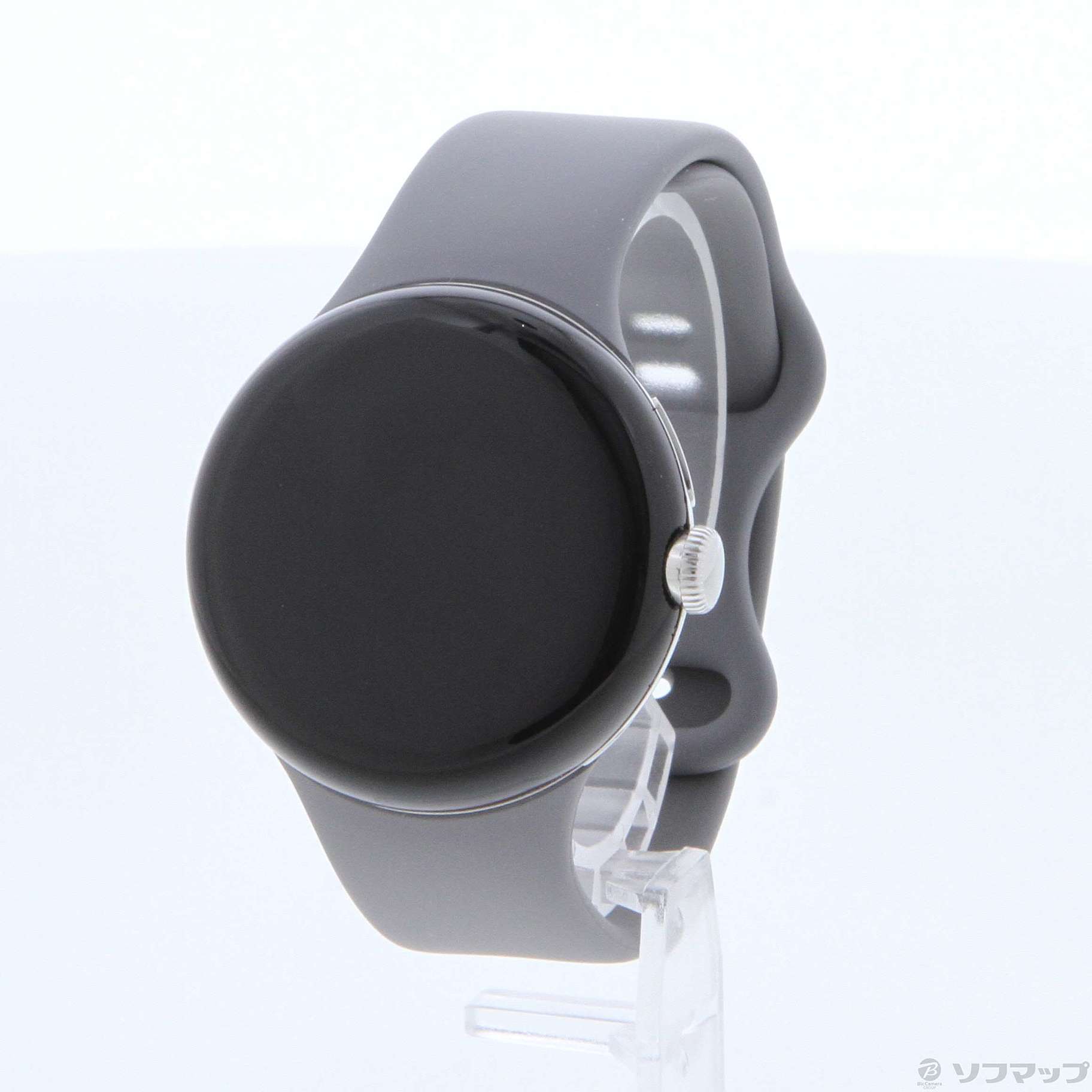 中古】Google Pixel Watch Polished Silver ステンレス ケース／Charcoal アクティブ バンド  GA03305-TW [2133053833030] - リコレ！|ビックカメラグループ ソフマップの中古通販サイト