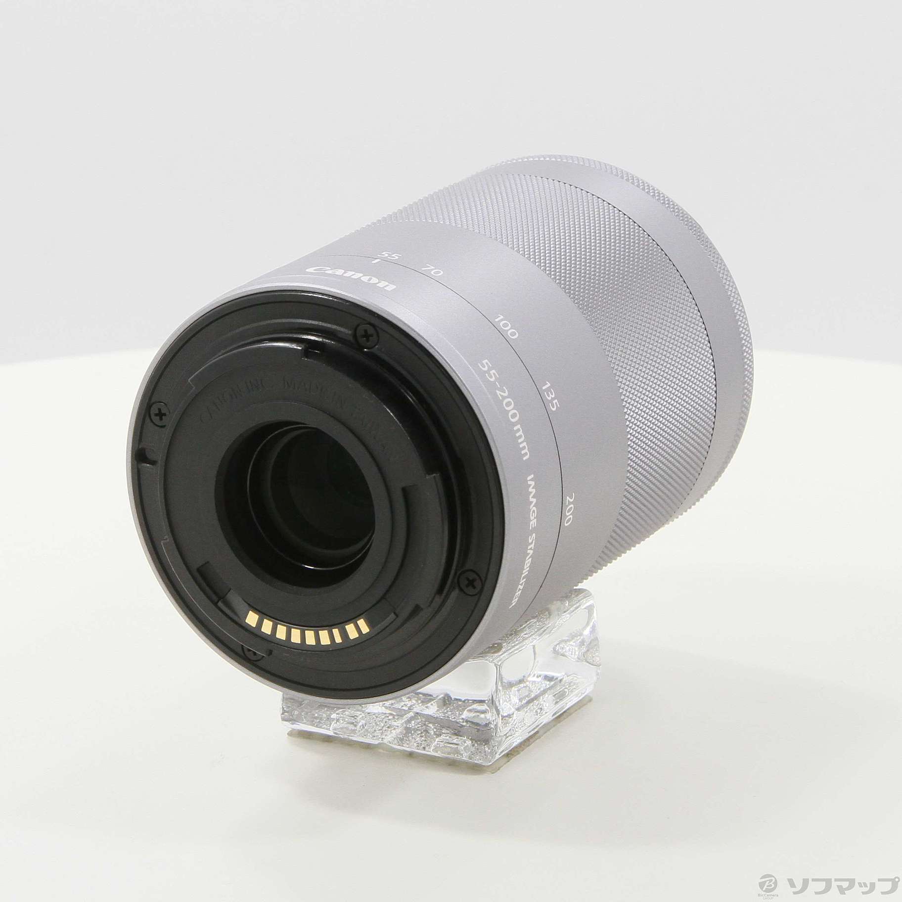 新品 Canon キャノン 望遠ズームレンズ EF-M55-200 シルバー望遠レンズ 