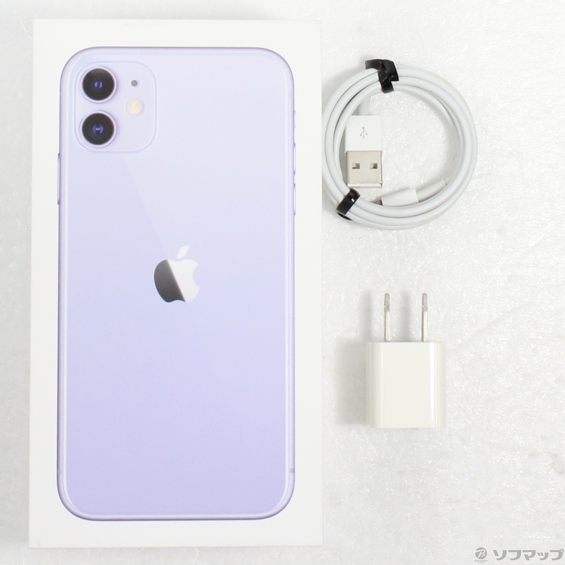 中古】iPhone11 64GB パープル MWLX2J／A SIMフリー [2133053846733 