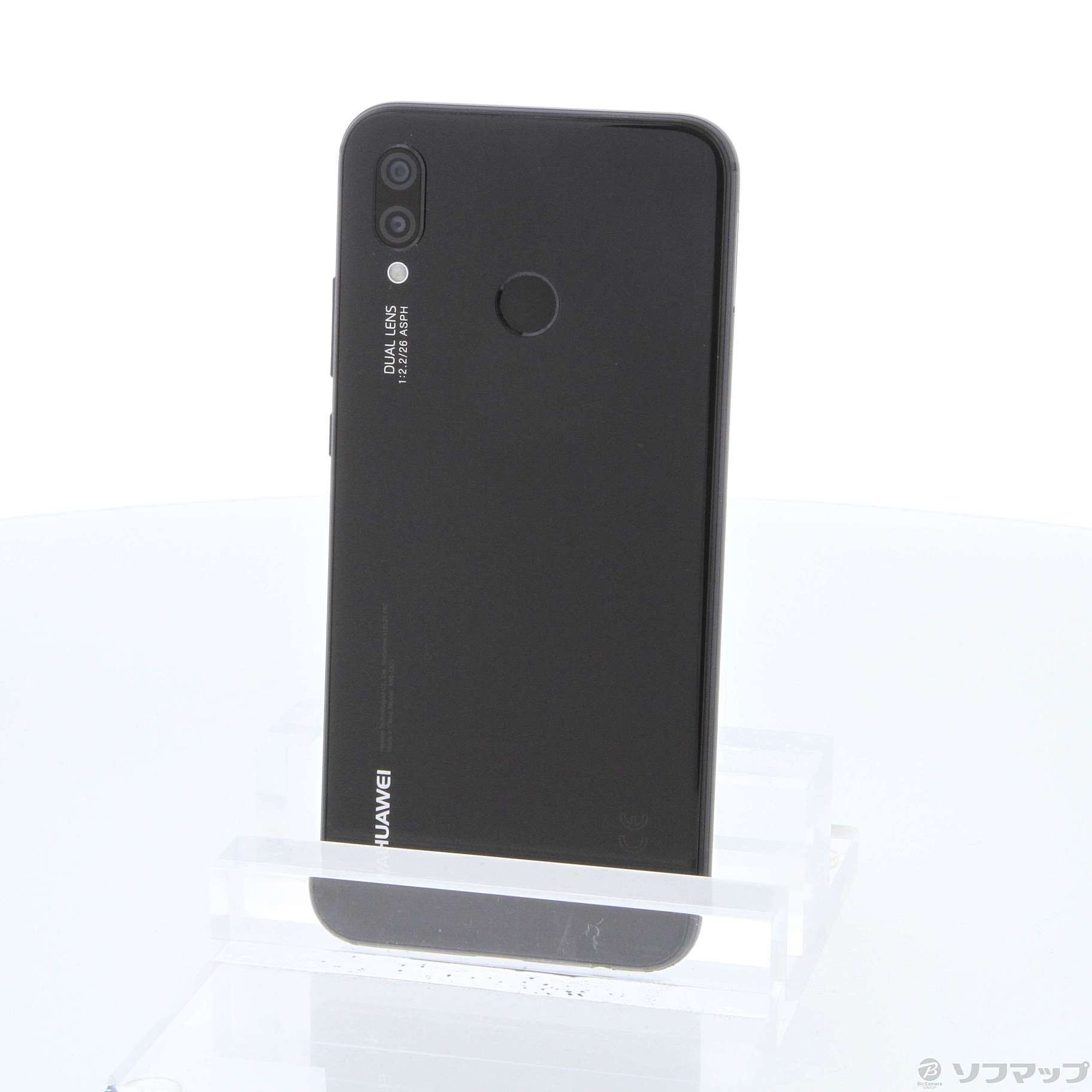 中古】HUAWEI P20 lite 32GB ミッドナイトブラック ANE-LX2J SIMフリー