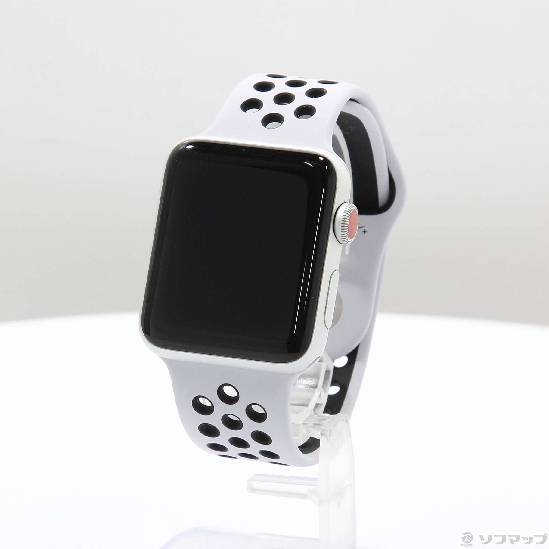 中古】Apple Watch Series 3 Nike+ GPS + Cellular 42mm シルバー ...