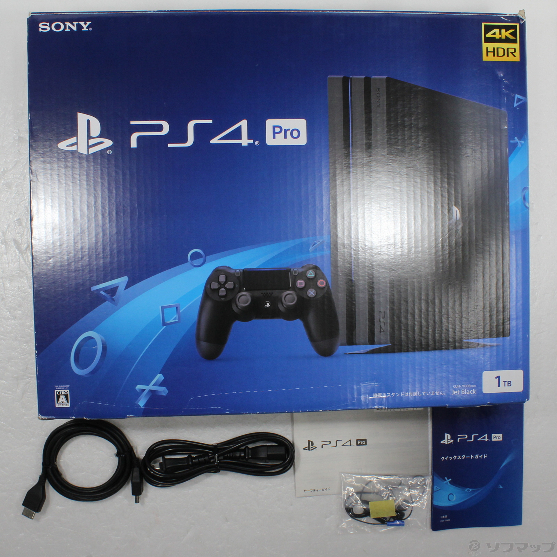 中古品〕 PlayStation 4 Pro ジェット・ブラック 1TB｜の通販はアキバ
