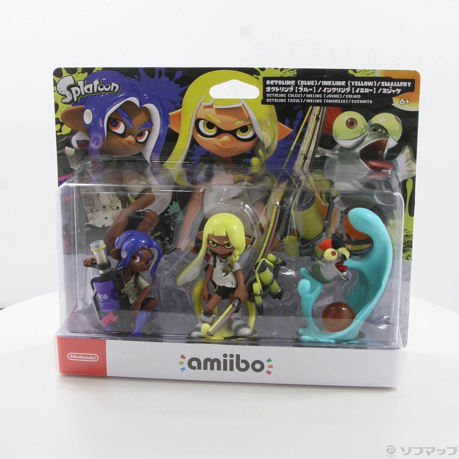 中古】amiibo トリプルセット [インクリング【イエロー】／オクト