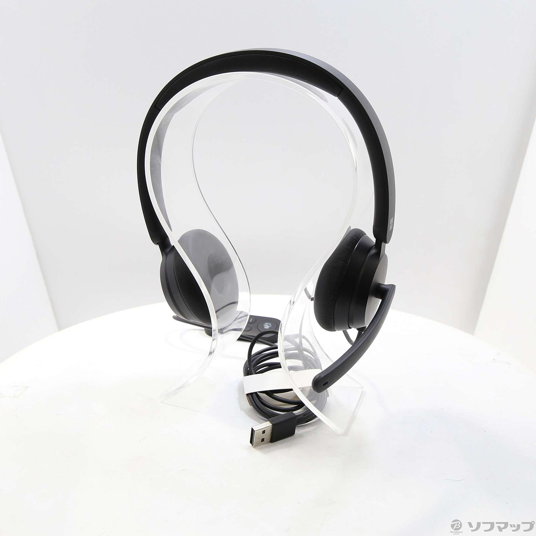 中古】Microsoft モダン USB ヘッドセット ブラック 6ID-00019