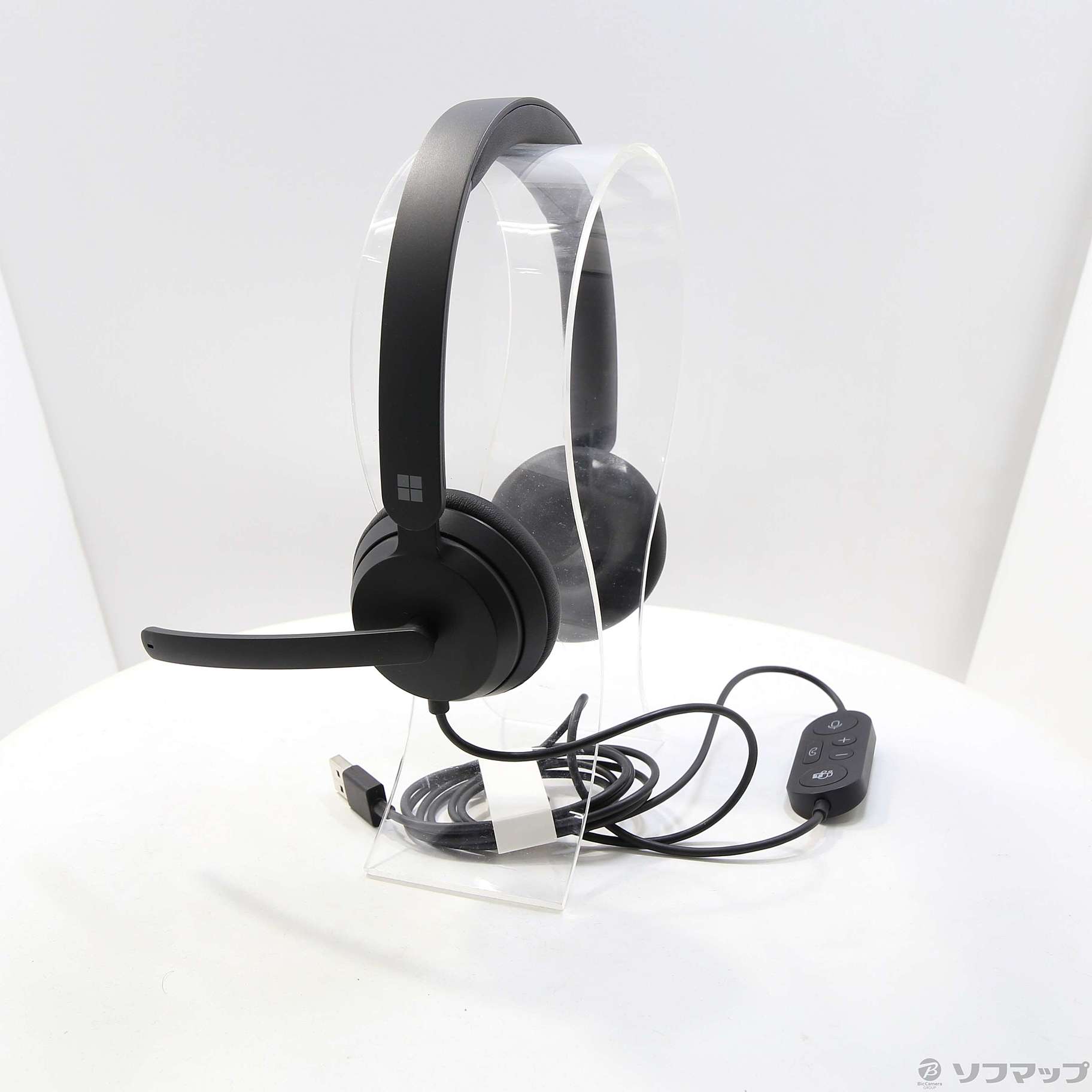 中古】Microsoft モダン USB ヘッドセット ブラック 6ID-00019