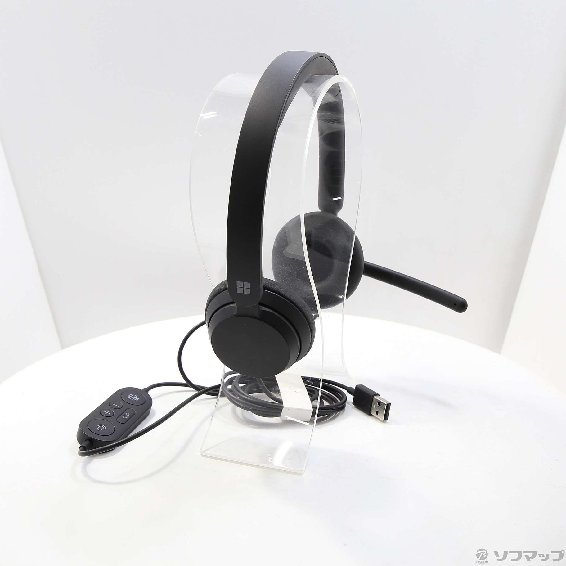 中古】Microsoft モダン USB ヘッドセット ブラック 6ID-00019
