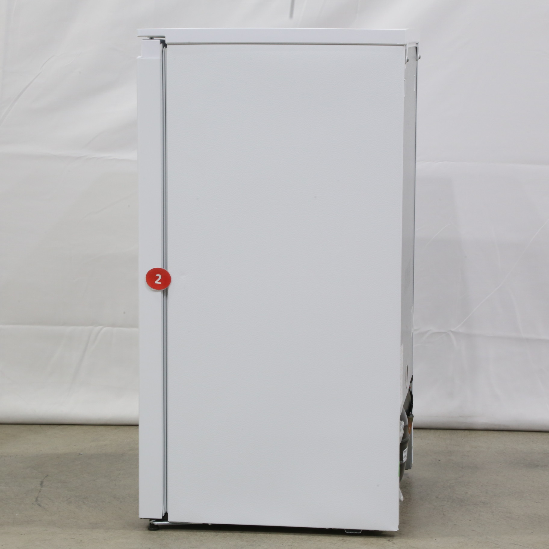 〔展示品〕 前開き直冷式冷凍庫 ホワイト HF-A61W ［48cm ／61L ／1ドア ／右開きタイプ］