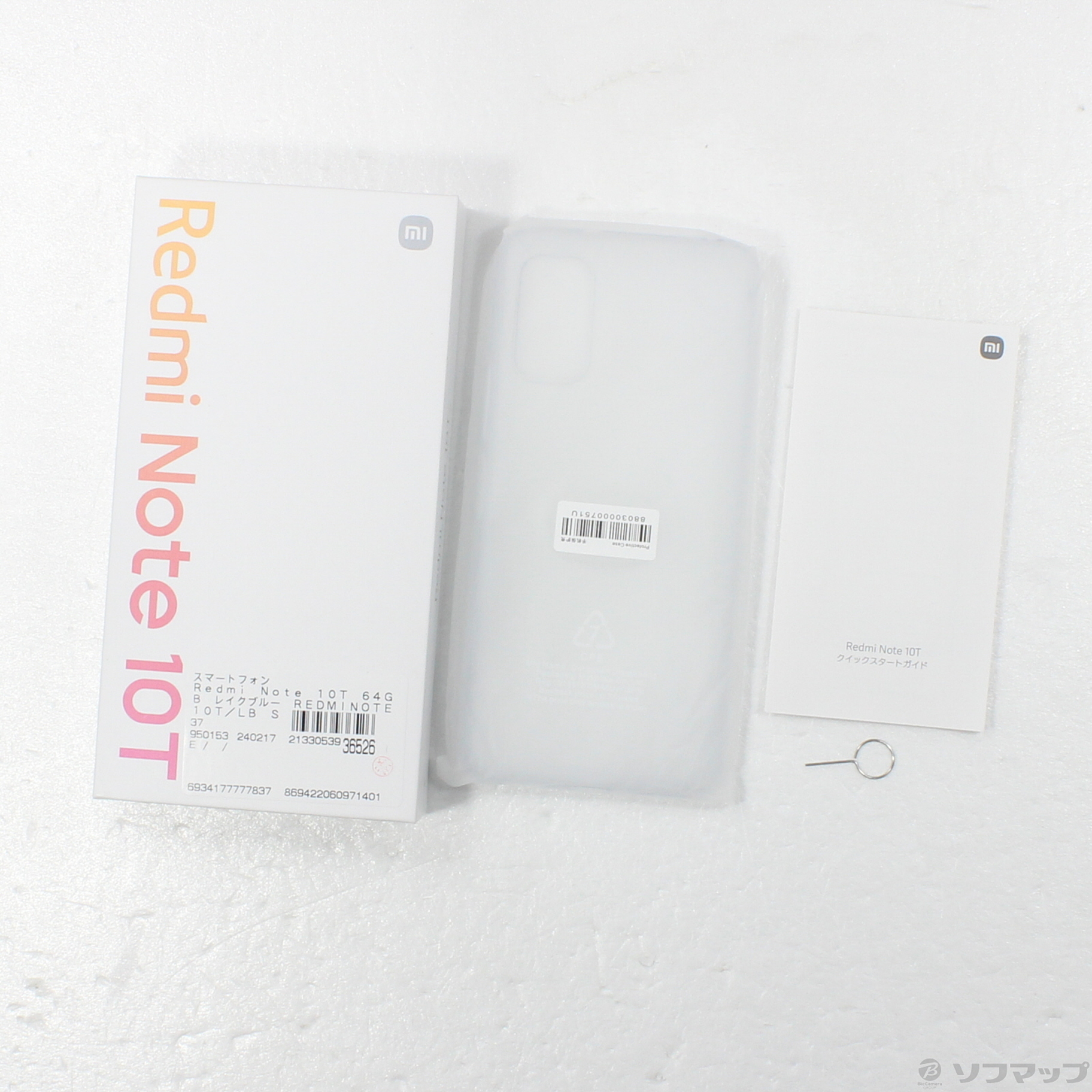 中古】Redmi Note 10T 64GB レイクブルー REDMINOTE10T／LB SIMフリー