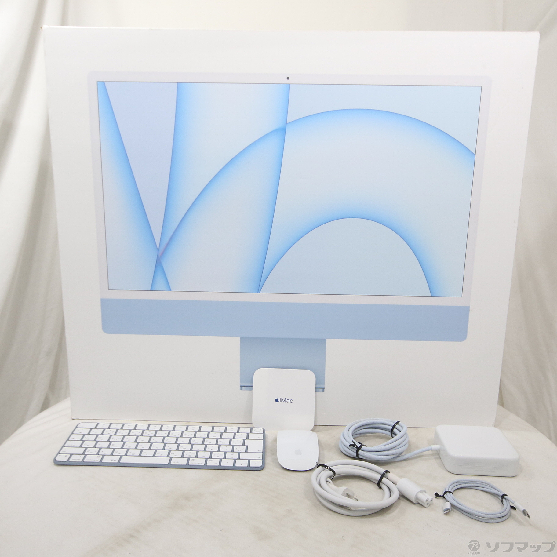送料無料】iMac 24インチ M1 ブルー（純正箱付き）