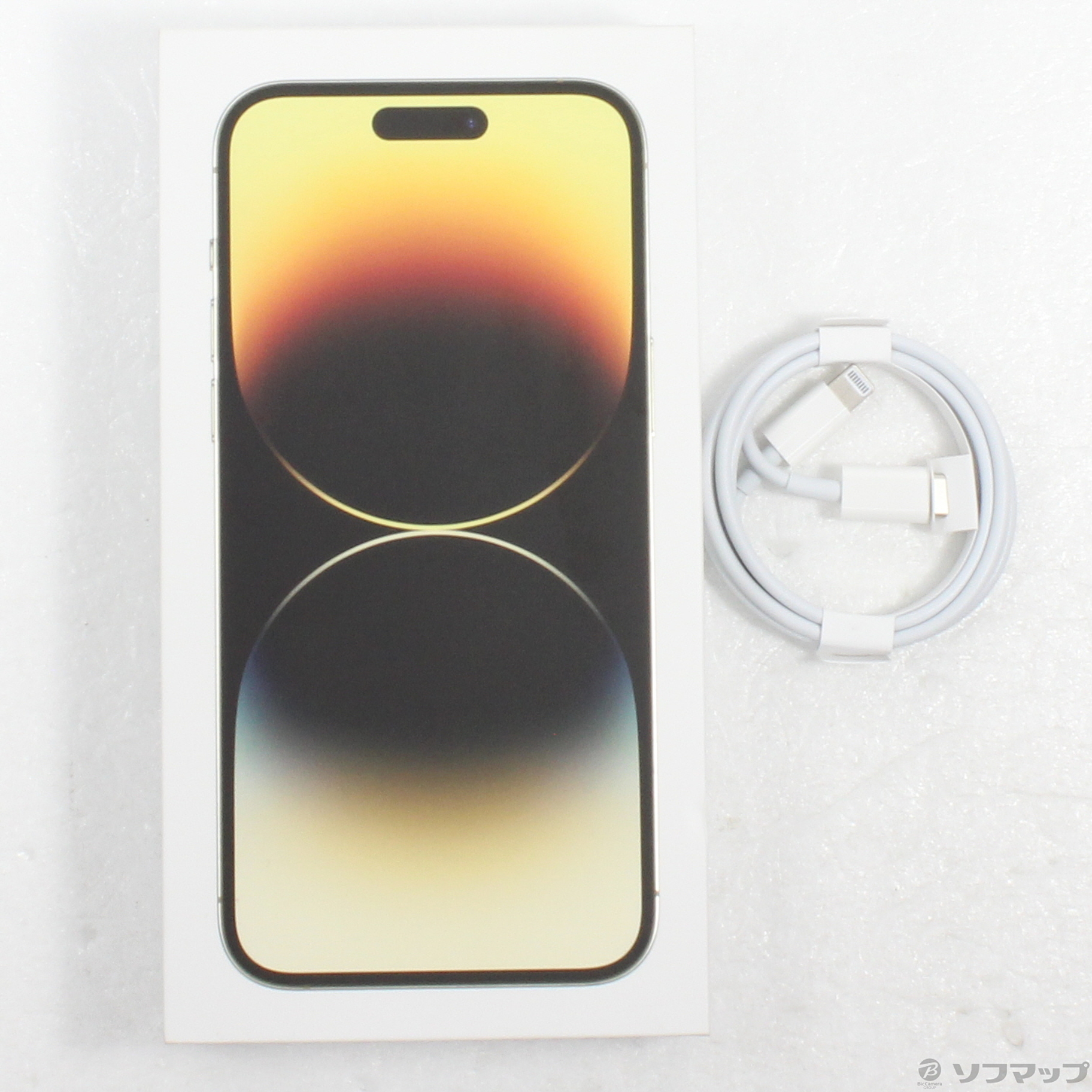 中古】〔展示品〕 iPhone14 Pro Max 128GB ゴールド 3L313J／A SIM