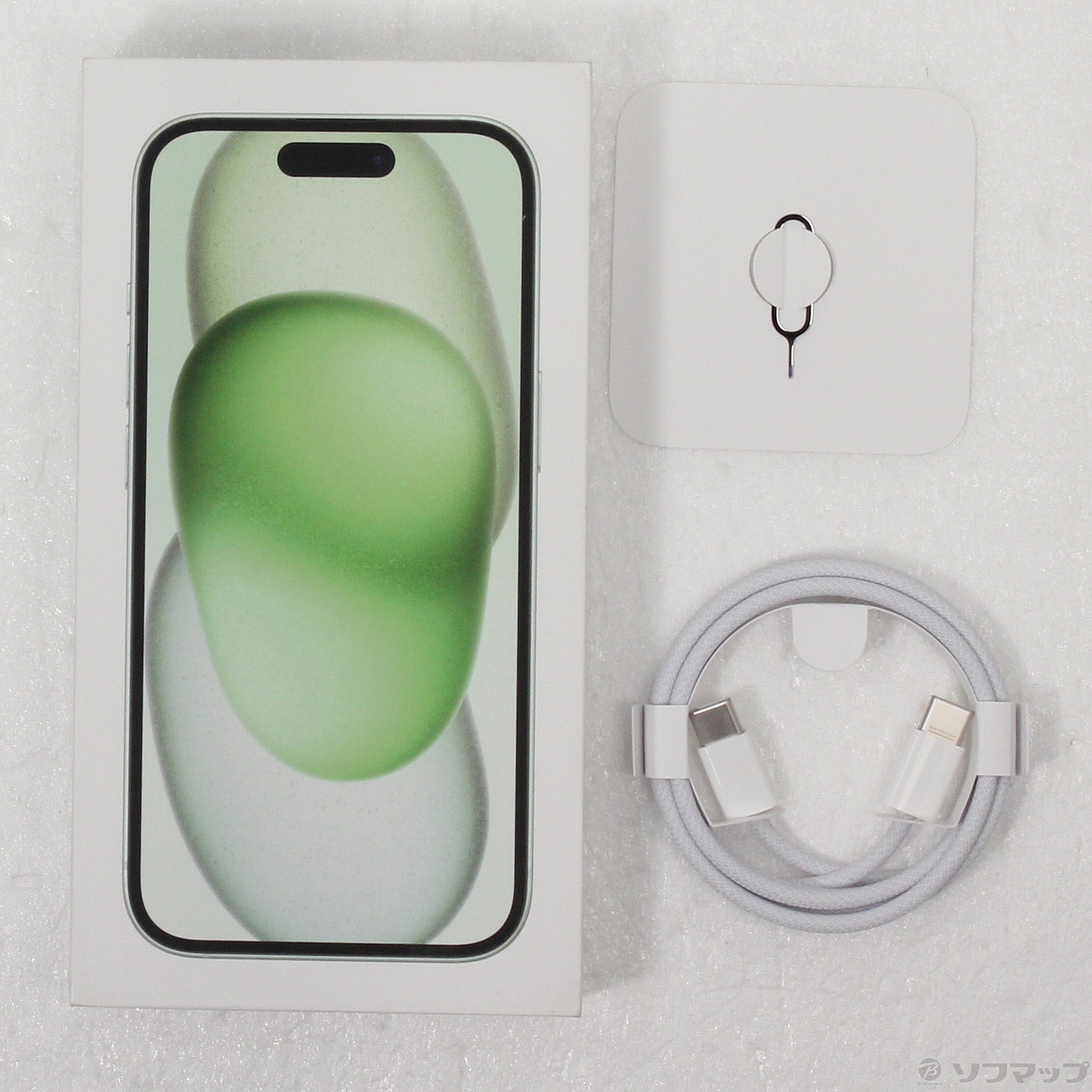 中古】iPhone15 512GB グリーン MTMY3J／A SIMフリー [2133054049805