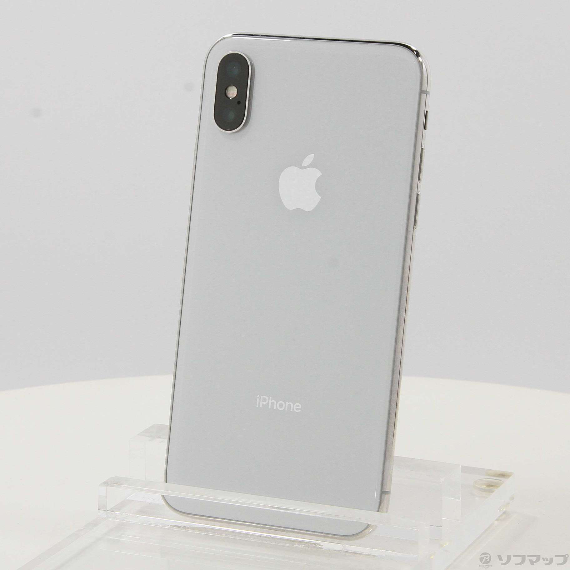 (中古)Apple iPhoneX 64GB シルバー MQAY2J/A SIMフリー(305-ud)