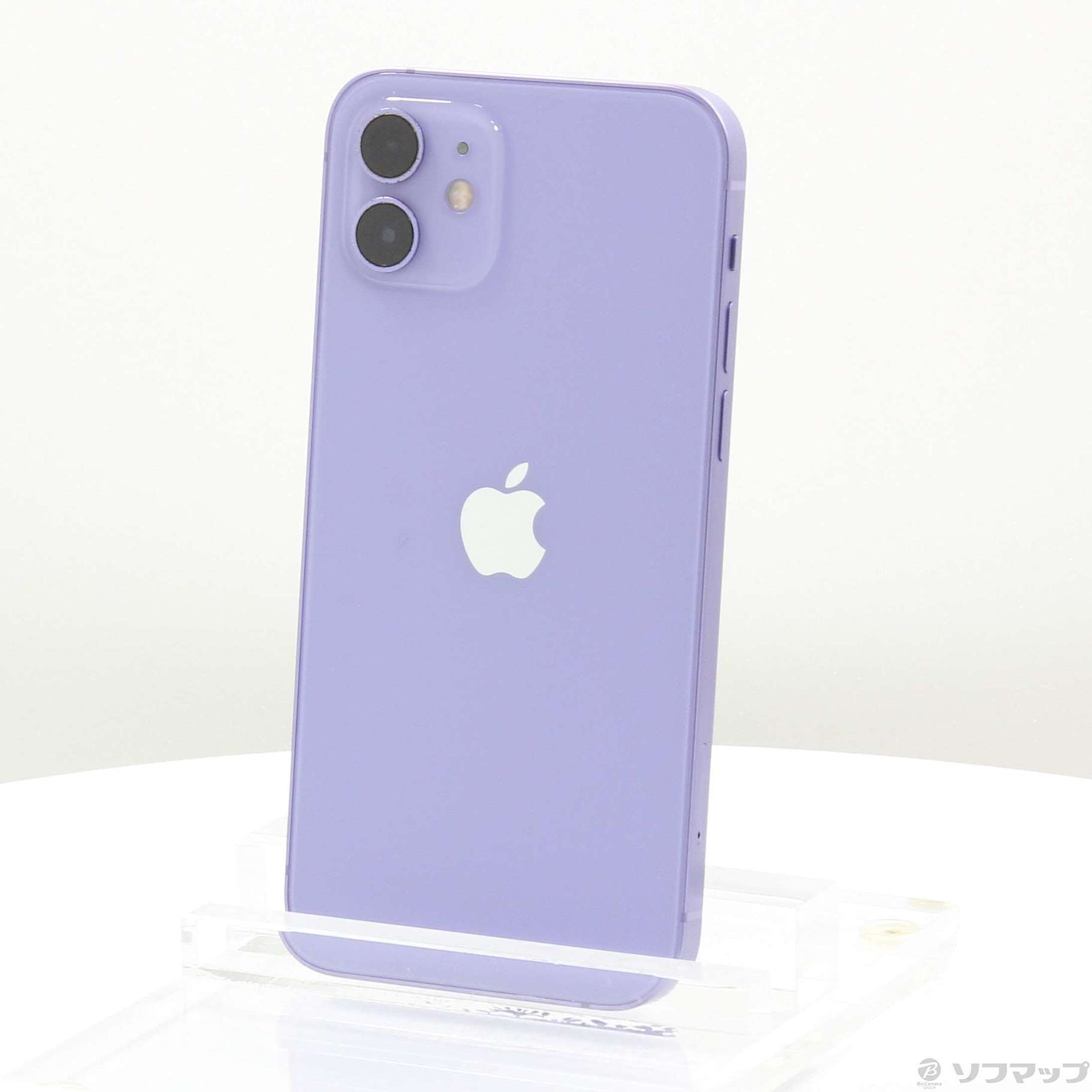 (中古)Apple iPhone12 64GB パープル MJNH3J/A SIMフリー(262-ud)