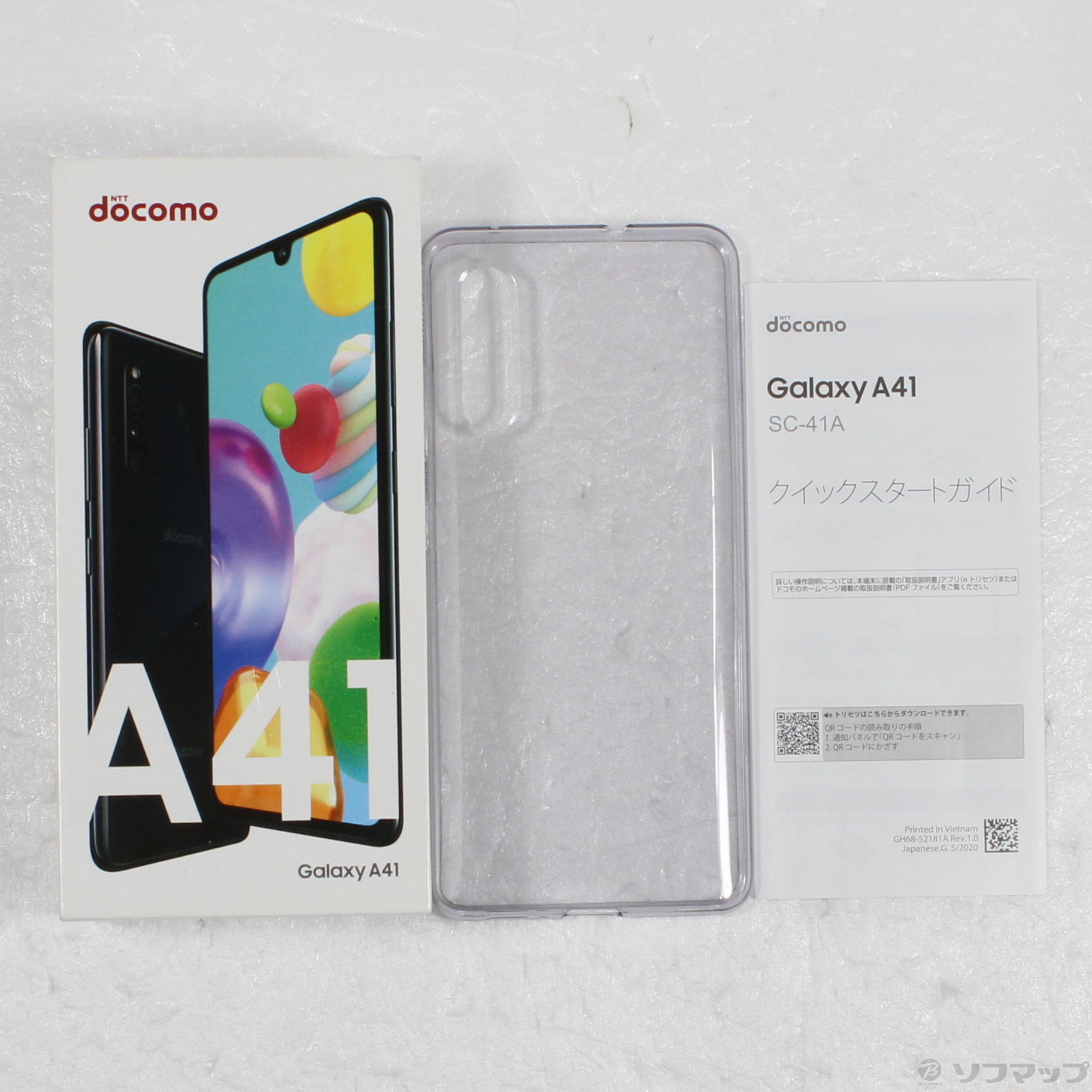 中古】GALAXY A41 64GB ブラック SC-41A docomoロック解除SIMフリー ...