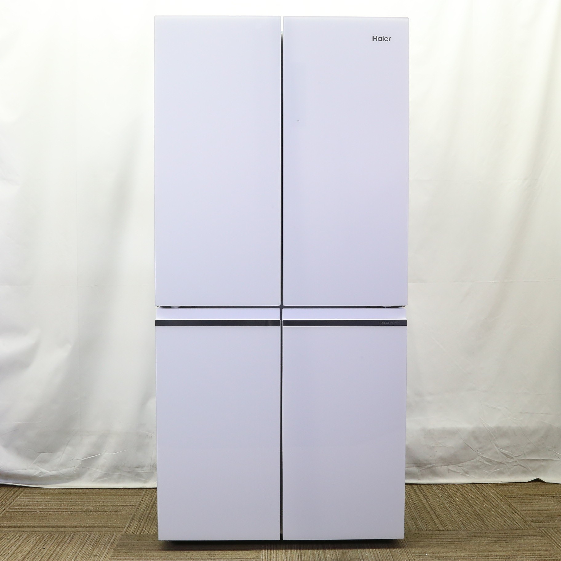 〔展示品〕 フレンチドア冷蔵庫 大容量冷凍庫 クリスタルホワイト JR-GX47A(W) ［幅83cm ／470L ／4ドア ／観音開きタイプ  ／2023年］