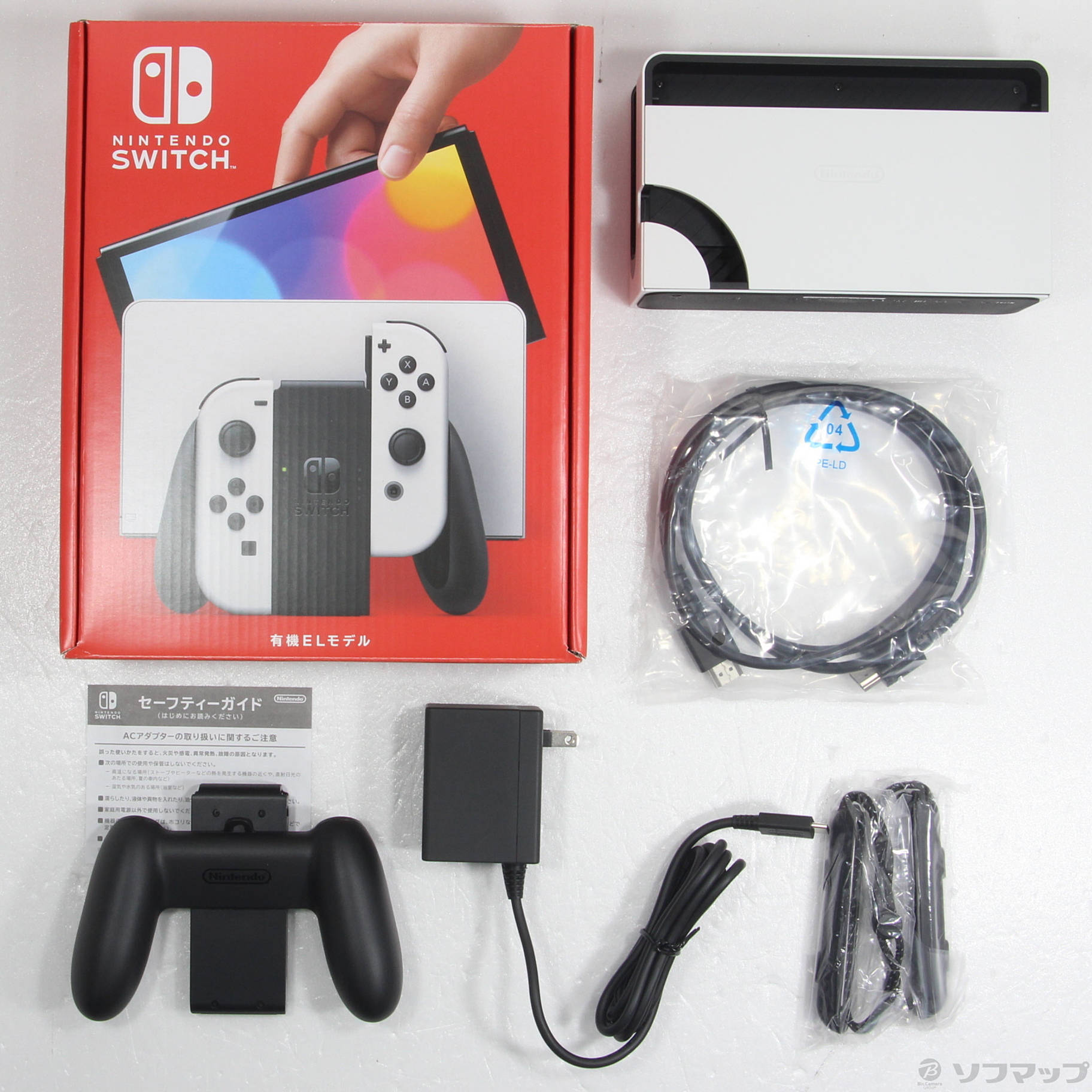 中古品〕 Nintendo Switch 有機ELモデル Joy-Con(L)／(R) ホワイト｜の 