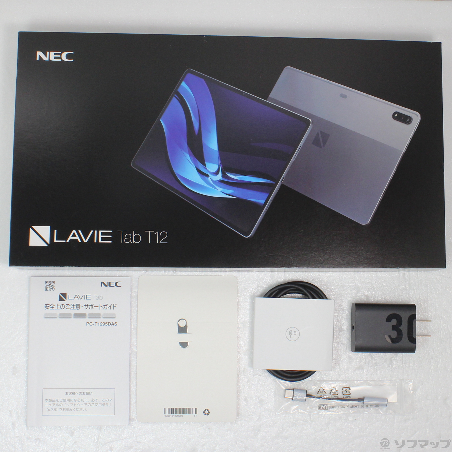 〔展示品〕 LAVIE Tab T12 T1295／DAS 256GB ストームグレー PC-T1295DAS Wi-Fi