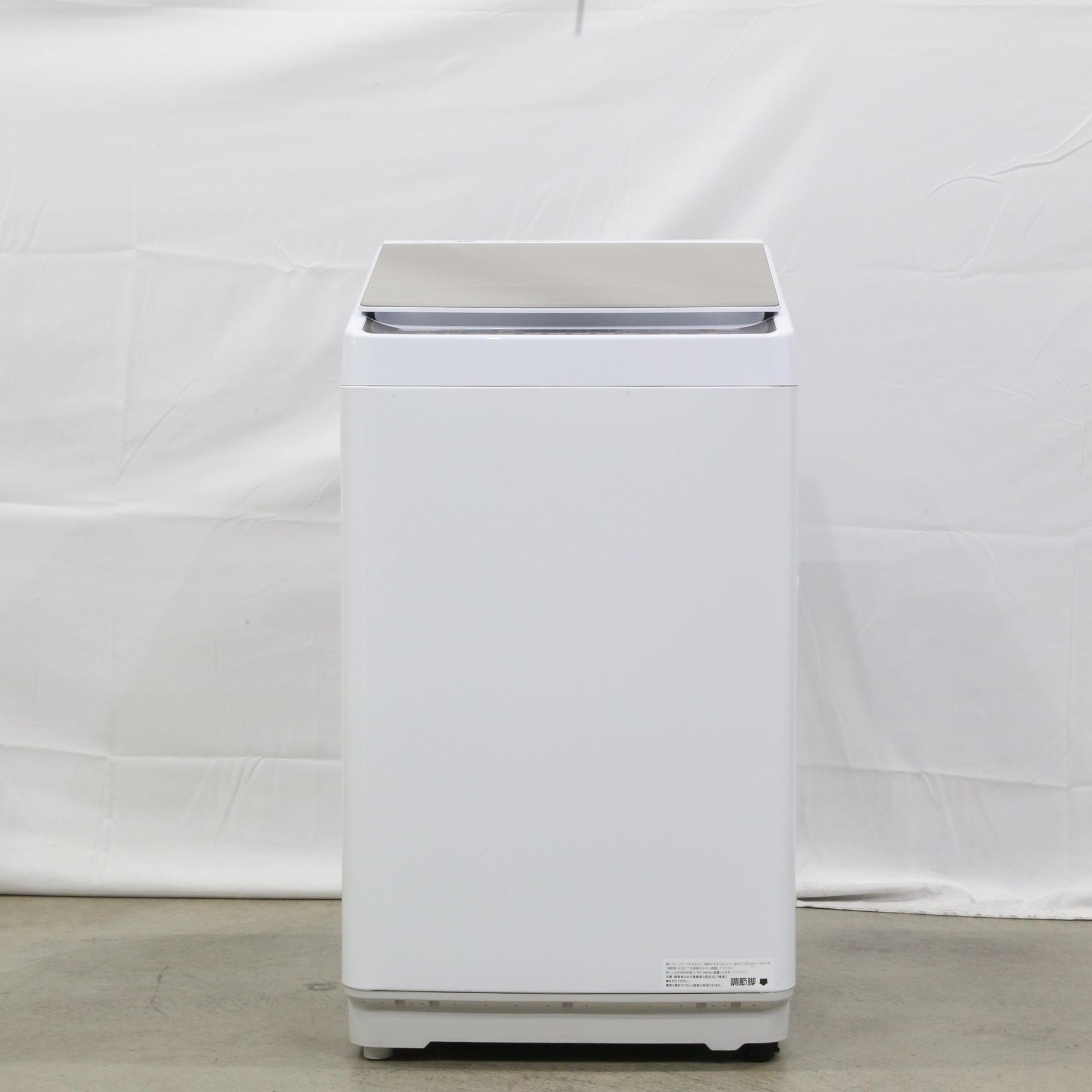 中古】〔展示品〕 全自動洗濯機 本体：ホワイト、トップ：シャンパン 