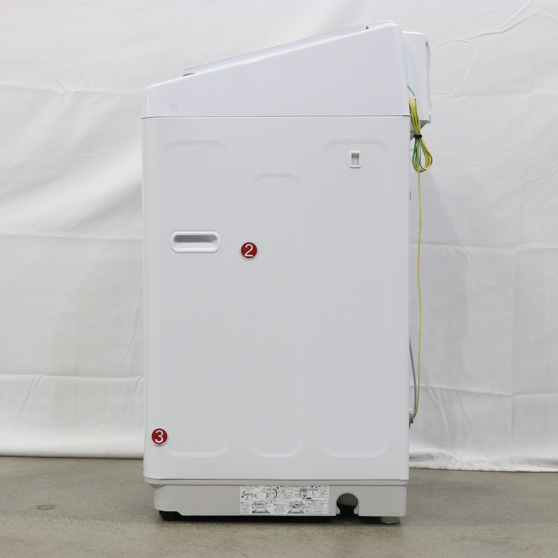 中古】〔展示品〕 全自動洗濯機 本体：ホワイト、トップ：シャンパン