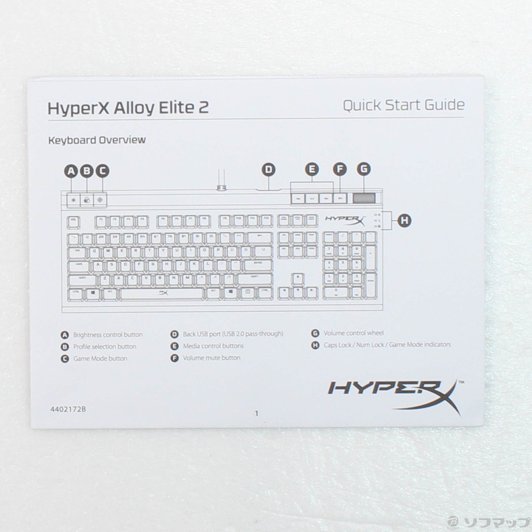 中古】〔展示品〕 HyperX Alloy Elite 2 4P5N3AA#ABA 赤軸 [2133054239985] -  リコレ！|ビックカメラグループ ソフマップの中古通販サイト