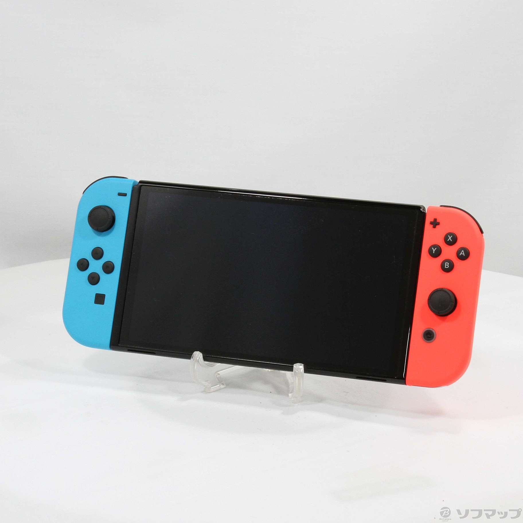 中古品〕 Nintendo Switch 有機ELモデル Joy-Con(L) ネオンブルー／(R ...