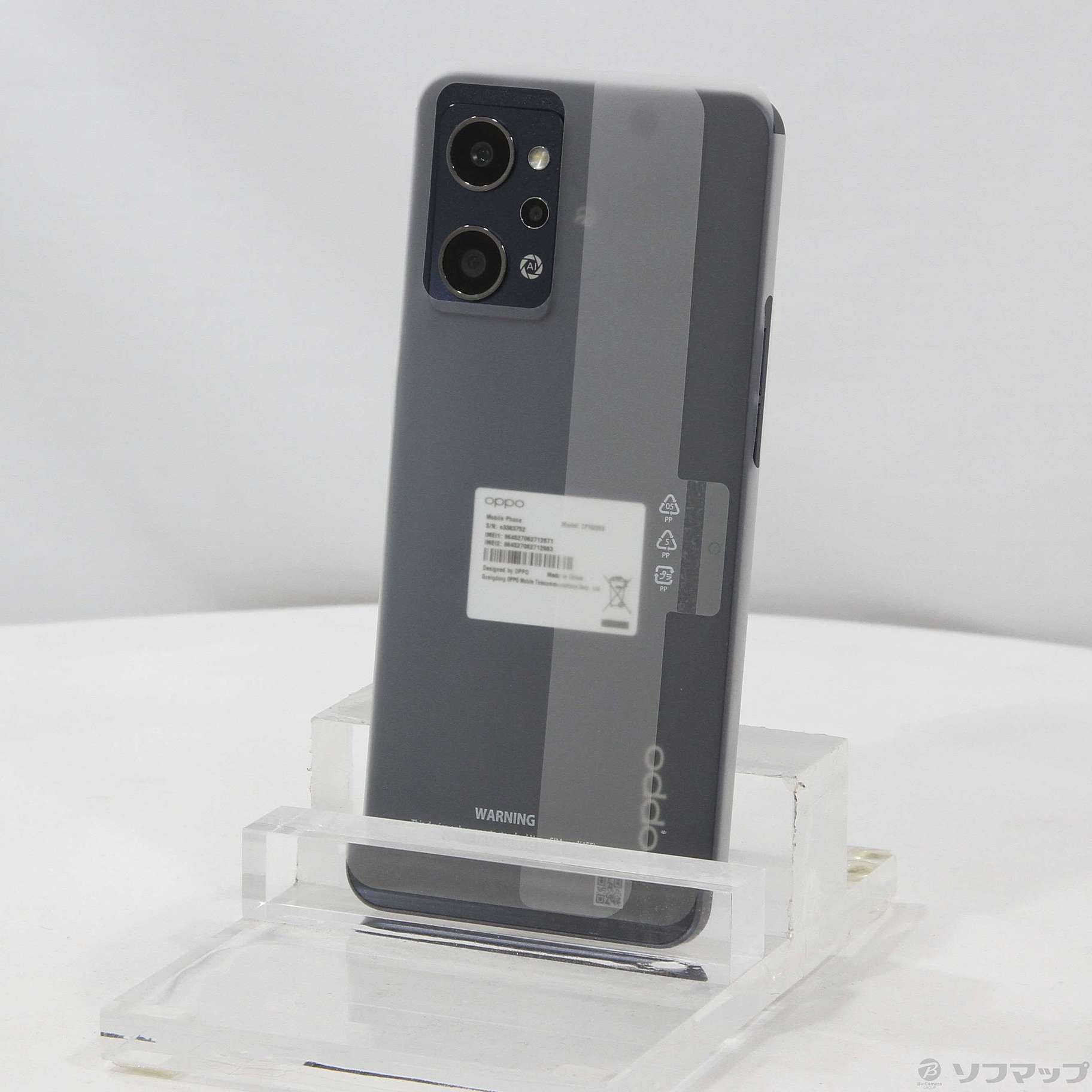 中古】OPPO Reno7 A 128GB スターリーブラック CPH2353 SIMフリー