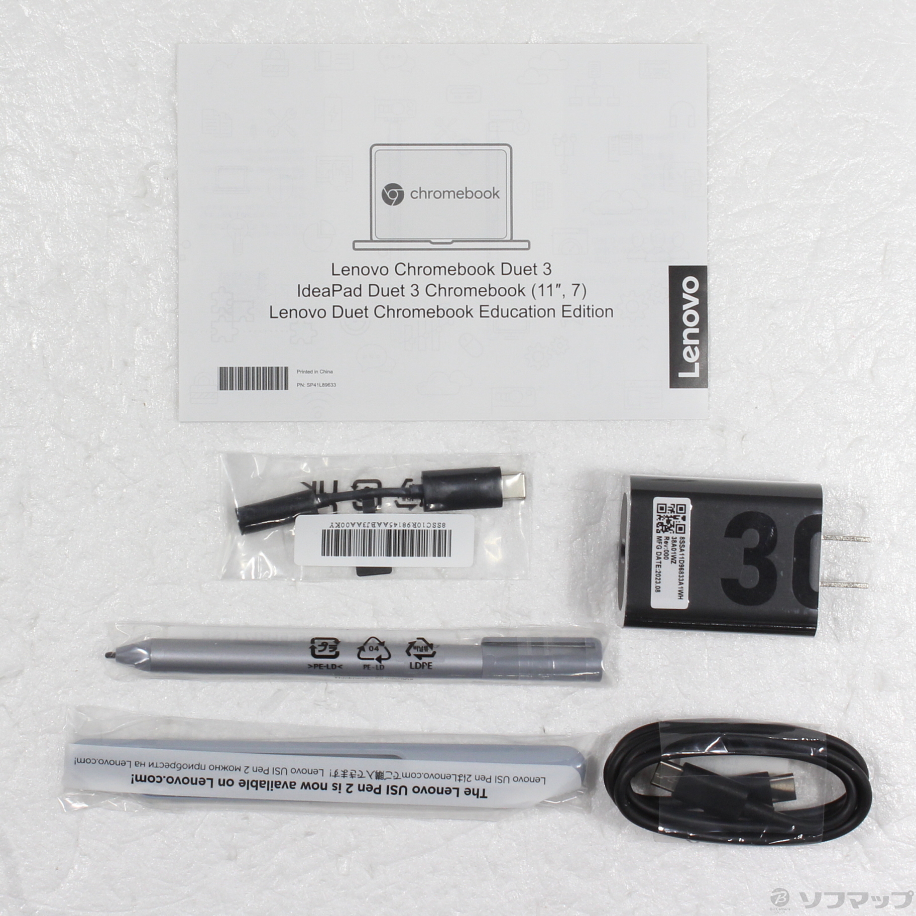 IdeaPad Duet 370 Chromebook 中古　箱、付属品アリ 中古】〔展示品〕 IdeaPad Duet 370 Chromebook 82T6000RJP ミスティ