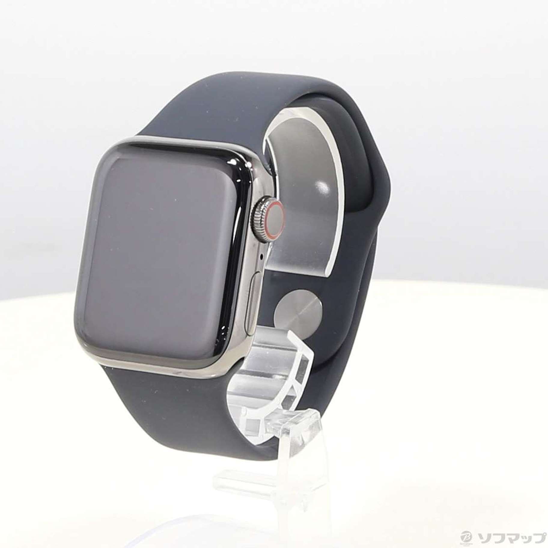 〔中古品〕 Apple Watch Series 6 GPS + Cellular 40mm グラファイトステンレススチールケース  ブラックスポーツバンド