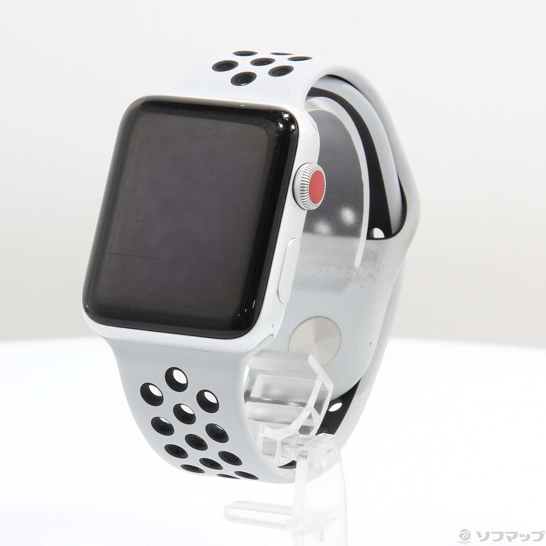 中古】Apple Watch Series 3 Nike+ GPS + Cellular 42mm シルバーアルミニウムケース ピュアプラチナ／ブラック Nikeスポーツバンド [2133054312657] - リコレ！|ビックカメラグループ ソフマップの中古通販サイト