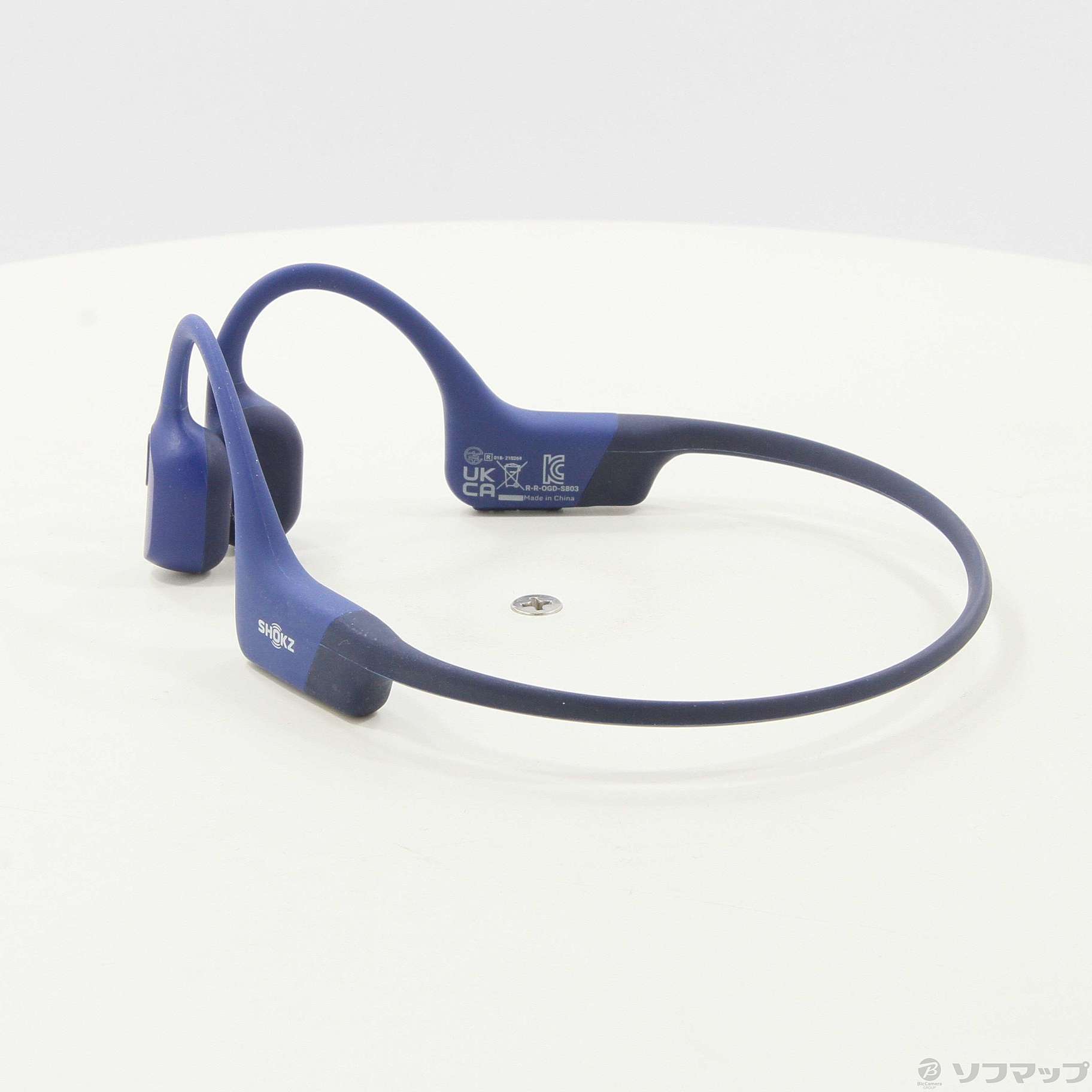 中古】OpenRun ワイヤレス骨伝導イヤホン ブルー SKZ-EP-000005 